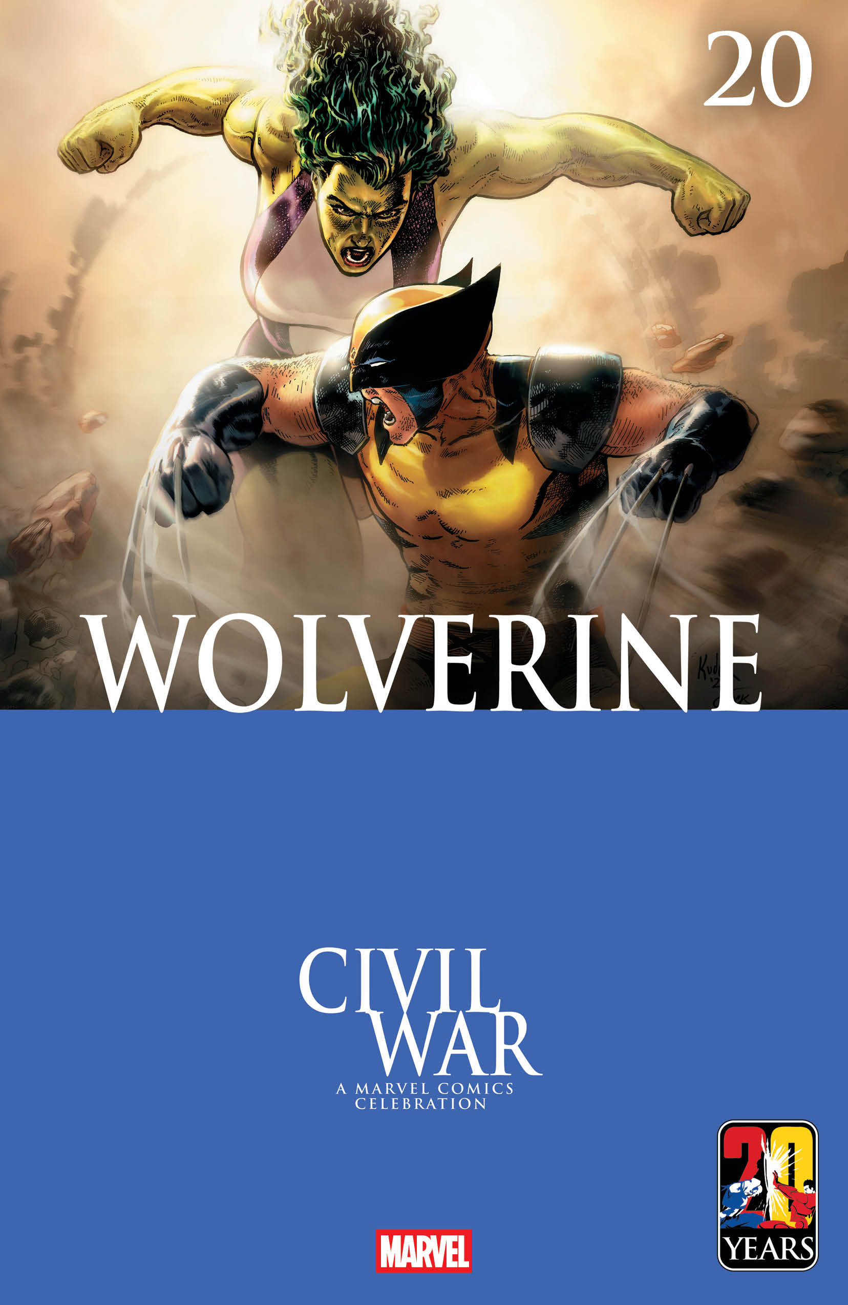 Wolverine #20 Aaron Kuder Civil War Celebration Variant