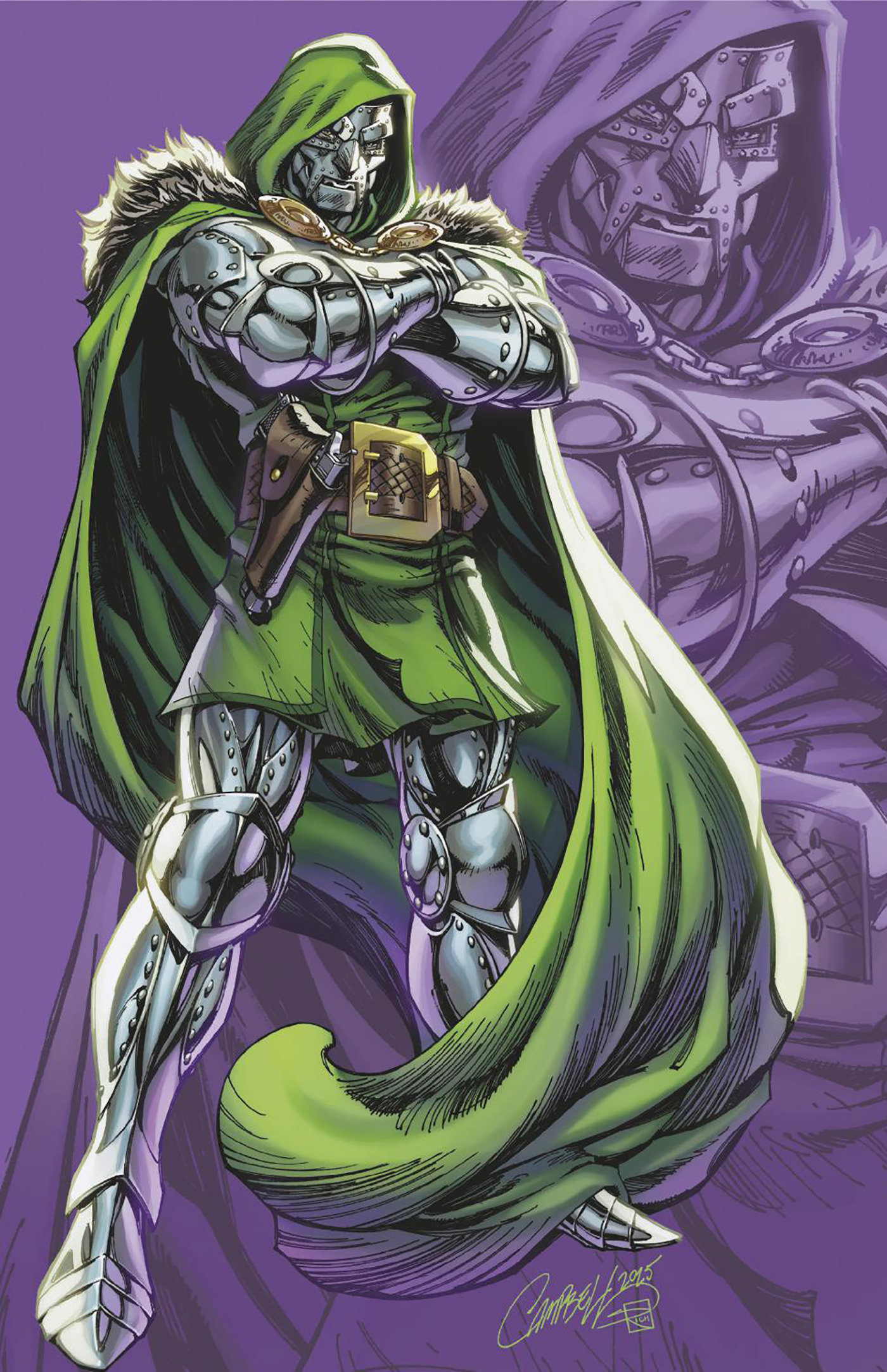 ONE WORLD UNDER DOOM #6 J. SCOTT CAMPBELL JUST SPECTACULAR COLLECTION VIRGIN VARIANT