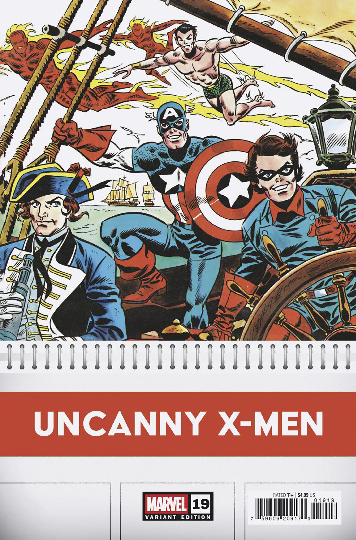 UNCANNY X-MEN #19 FRANK ROBBINS BICENTENNIAL CALENDAR HIDDEN GEM VARIANT