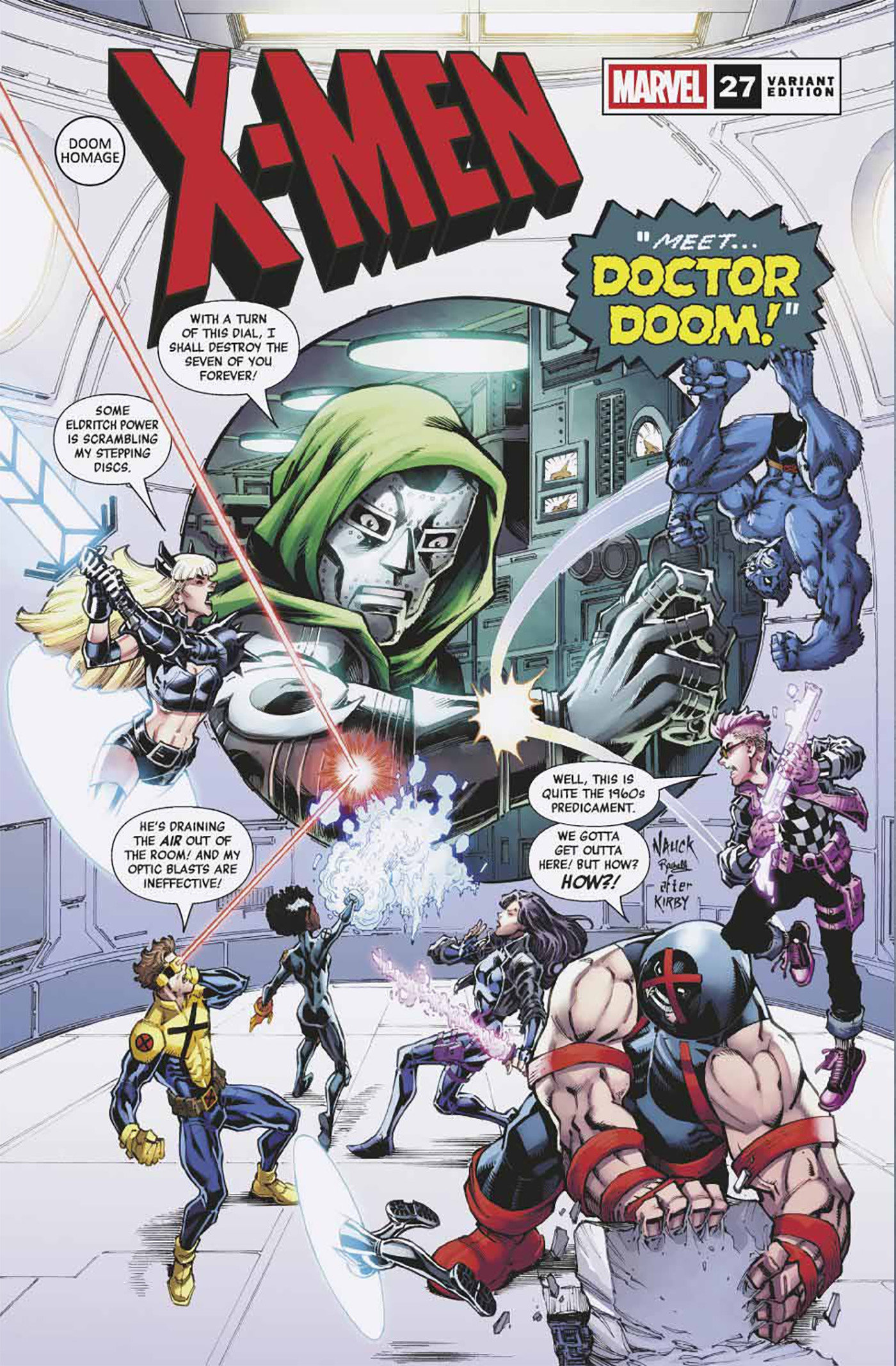 Weekly Pull list - X-MEN #27 TODD NAUCK DOOM HOMAGE VARIANT