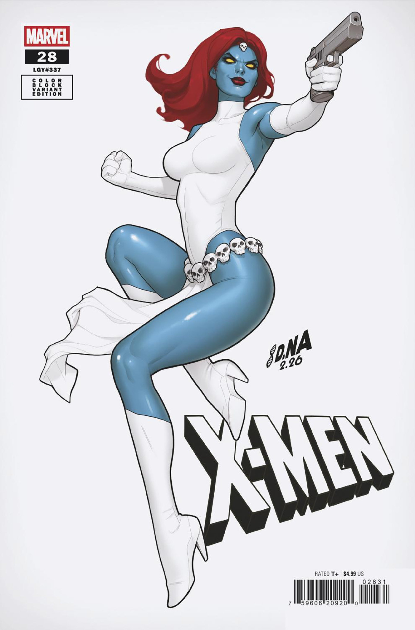 X-Men #28 David Nakayama Color Block White Variant