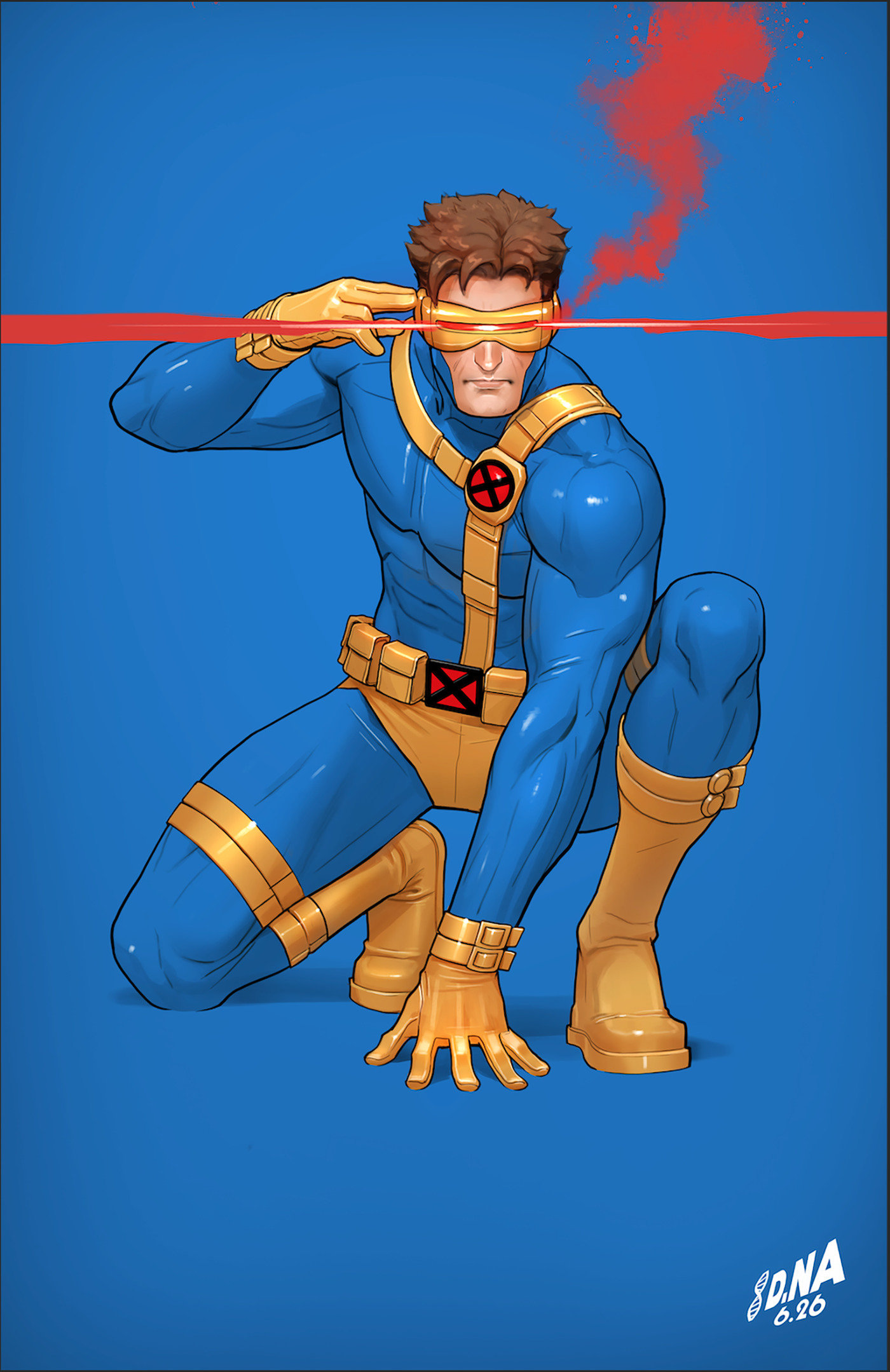 X-Men #33 David Nakayama Color Block Blue Full Art Variant
