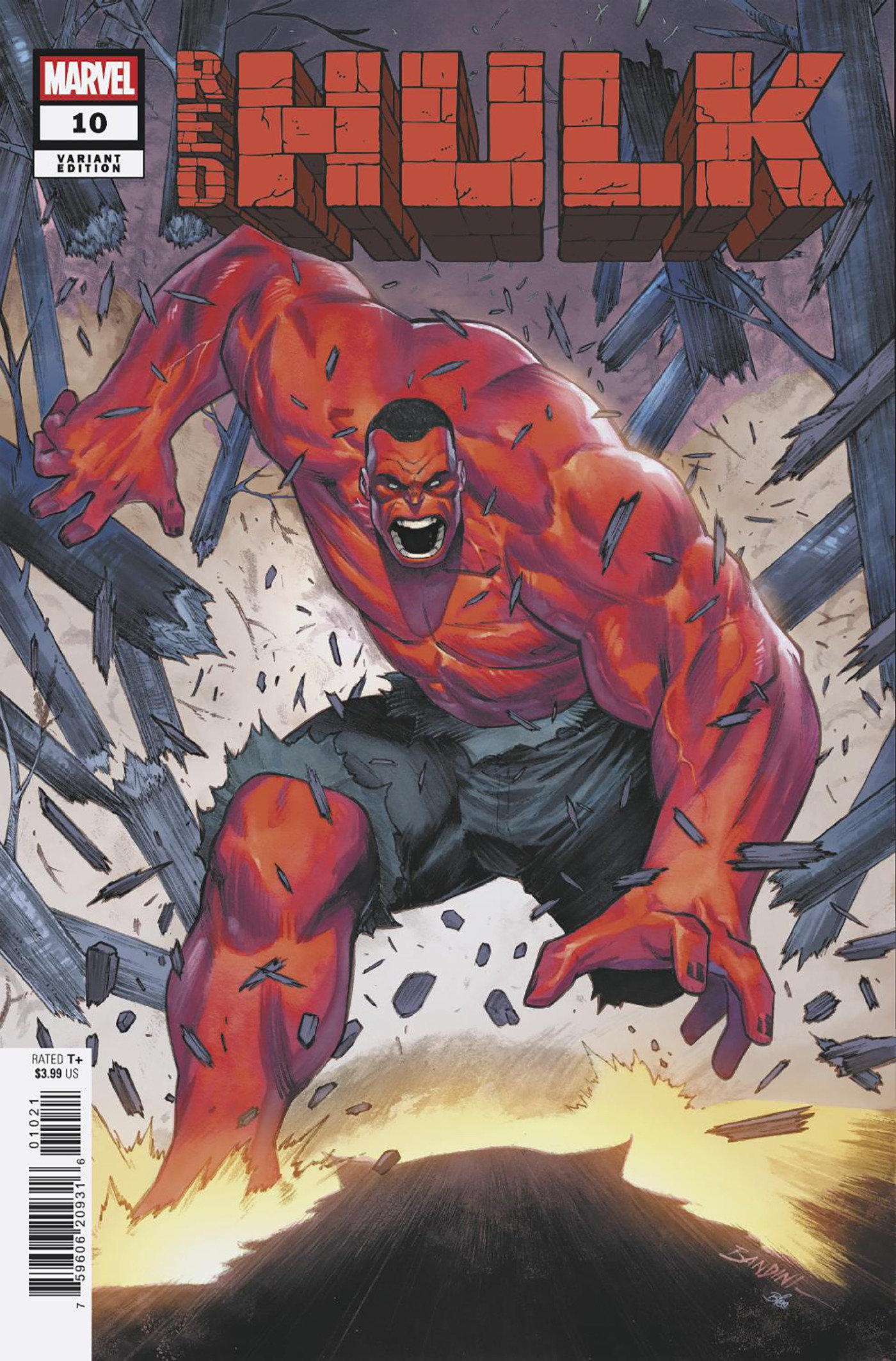 Weekly Pull list - RED HULK #10 MICHELE BANDINI VARIANT [DOOM]
