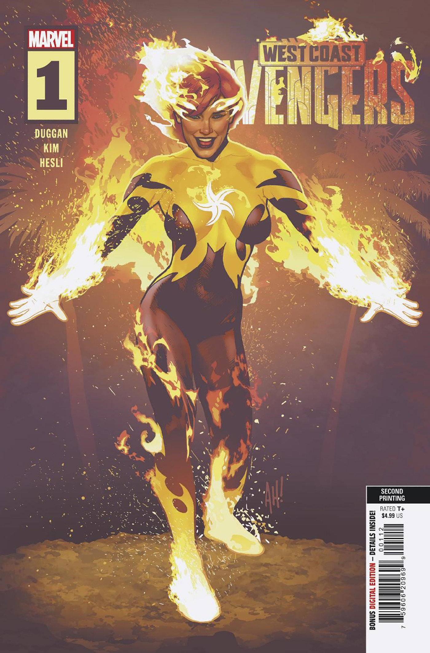 West Coast Avengers #1 Adam Hughes 2 Nd Printing Variant