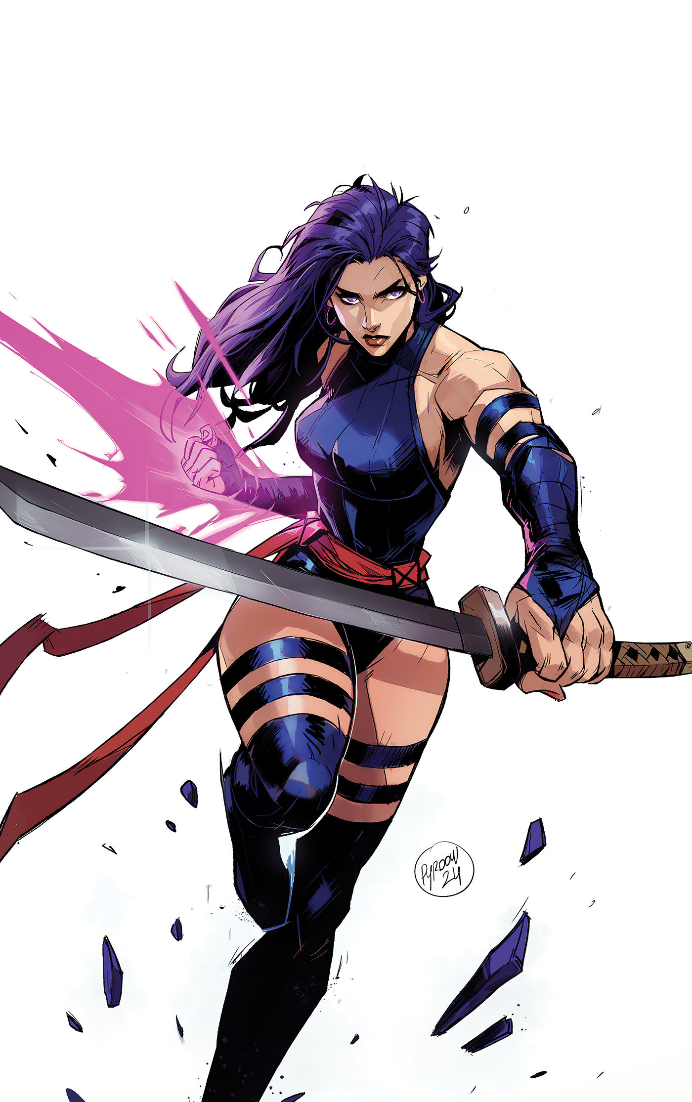 Psylocke #1 Hicham Habchi Ratio Virgin 2 Nd Printing Variant
