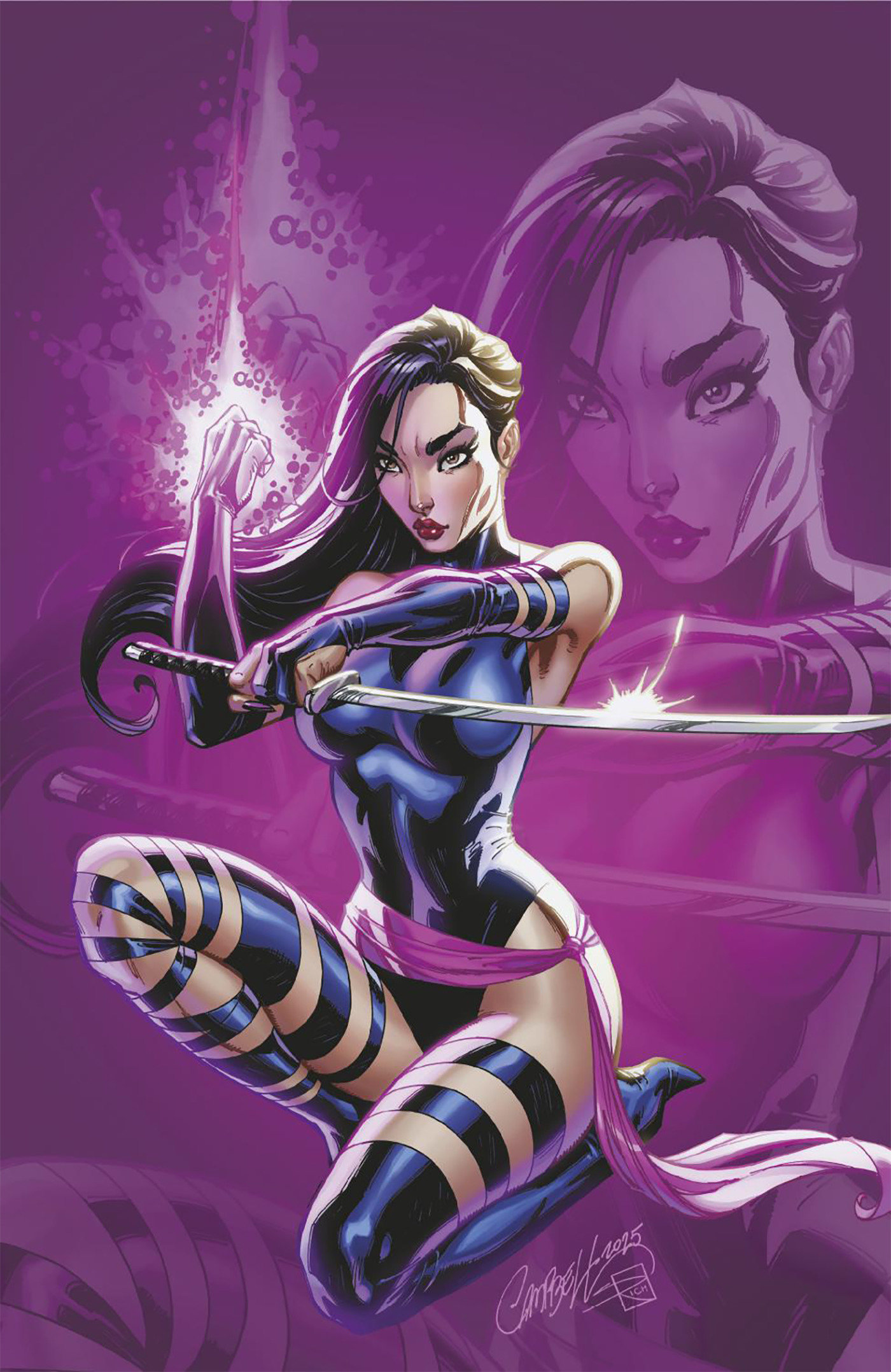 Weekly Pull list - PSYLOCKE #10 J. SCOTT CAMPBELL JUST SPECTACULAR COLLECTION VIRGIN VARIANT