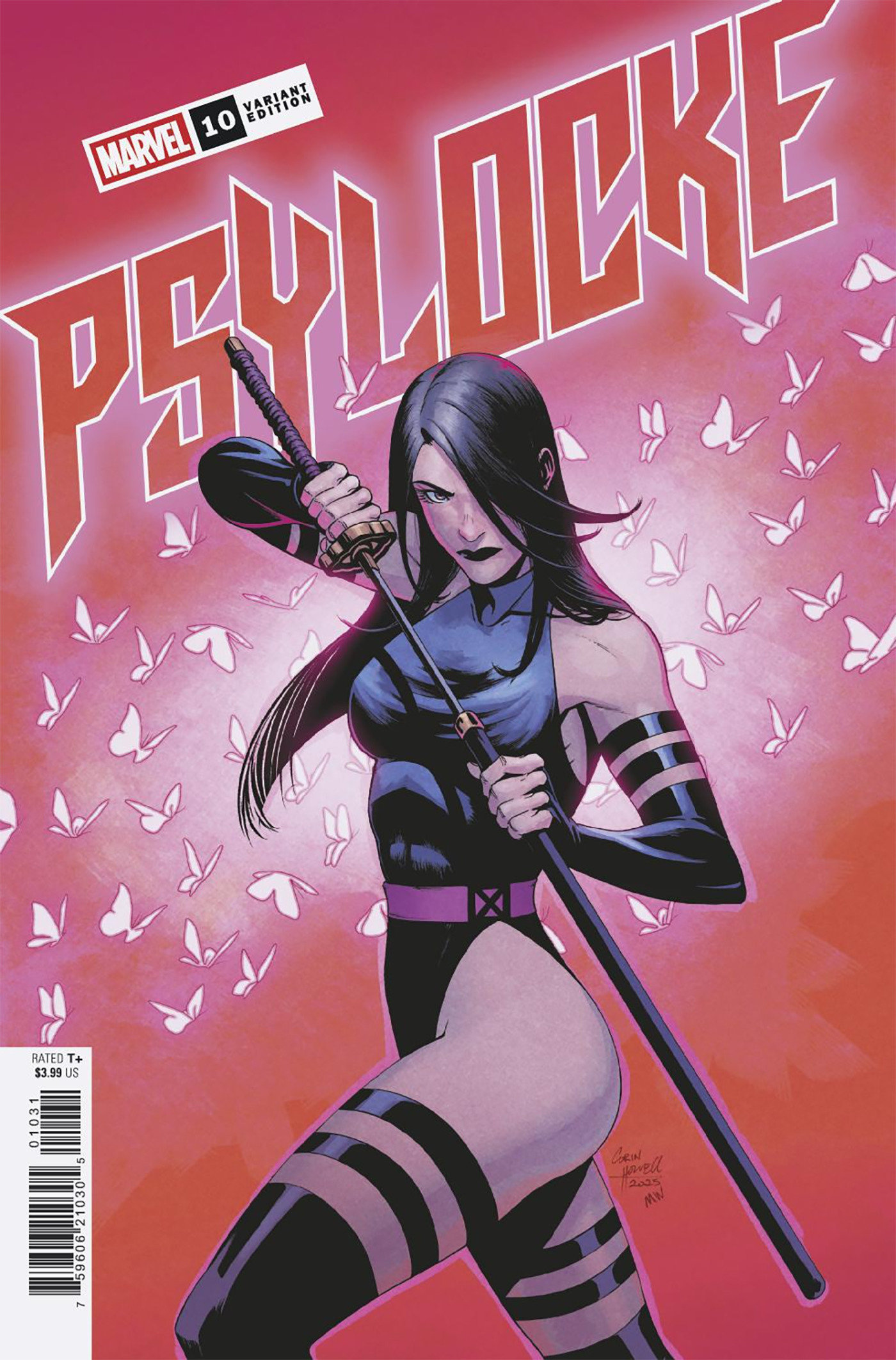 Weekly Pull list - PSYLOCKE #10 CORIN HOWELL VARIANT
