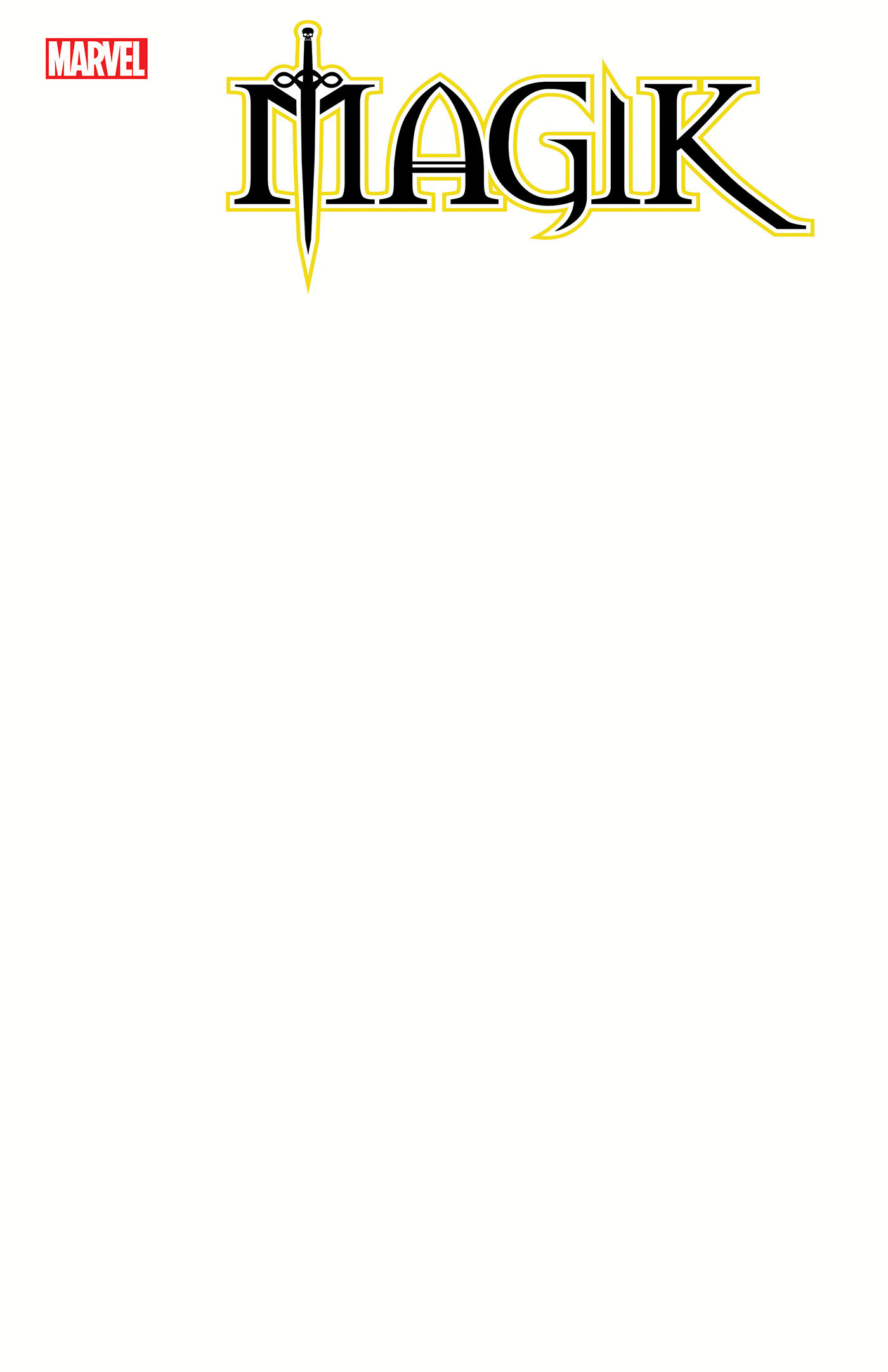 Magik #1 Blank Cover 2nd Printing Variant