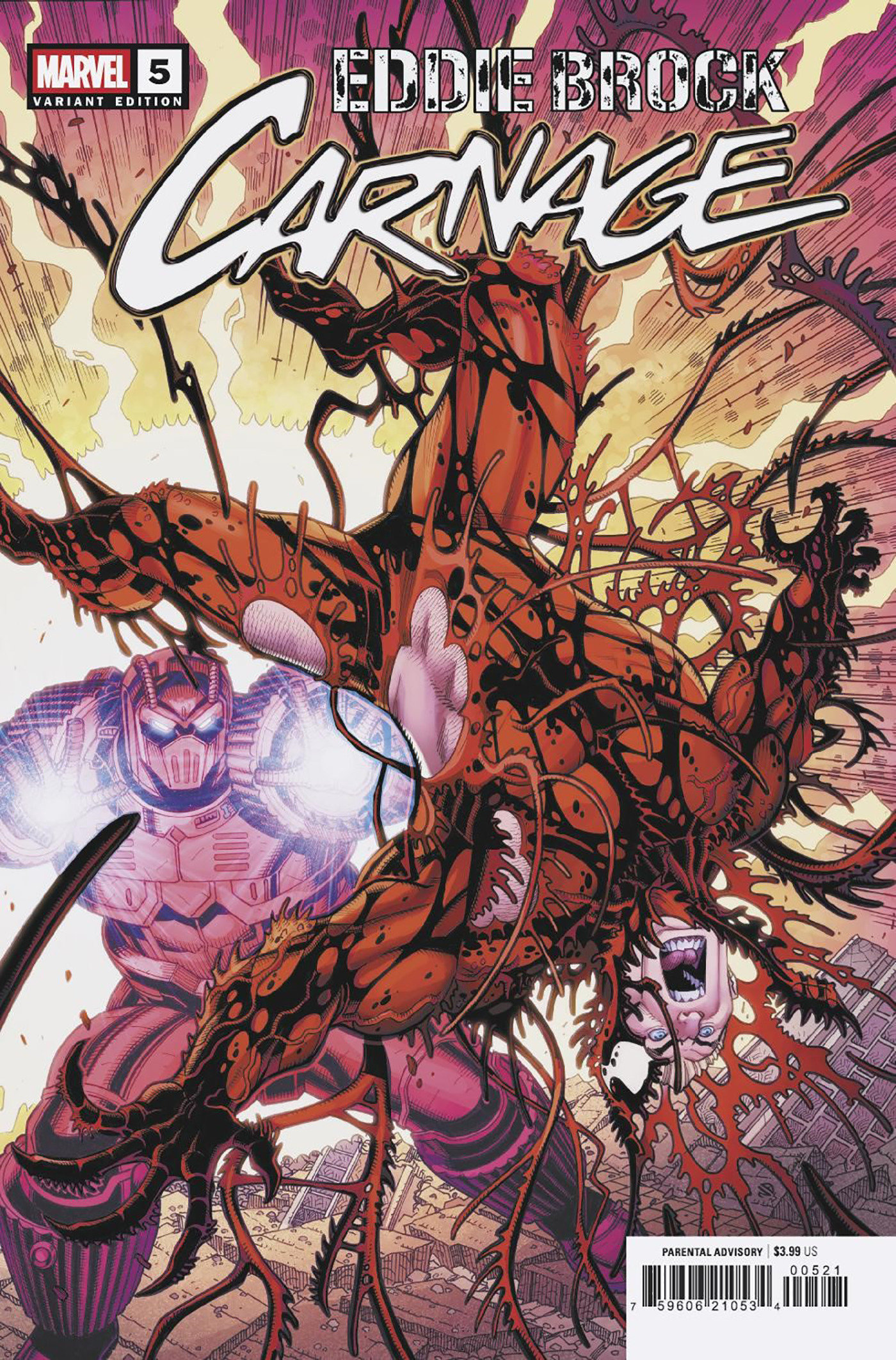 Weekly Pull list - EDDIE BROCK: CARNAGE #5 NICK BRADSHAW BRING ON THE BAD GUYS VARIANT