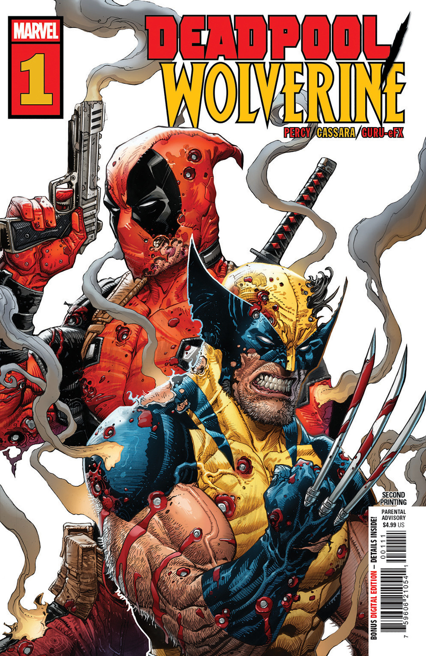 Deadpool/Wolverine #1 Joshua Cassara 2 Nd Printing Variant