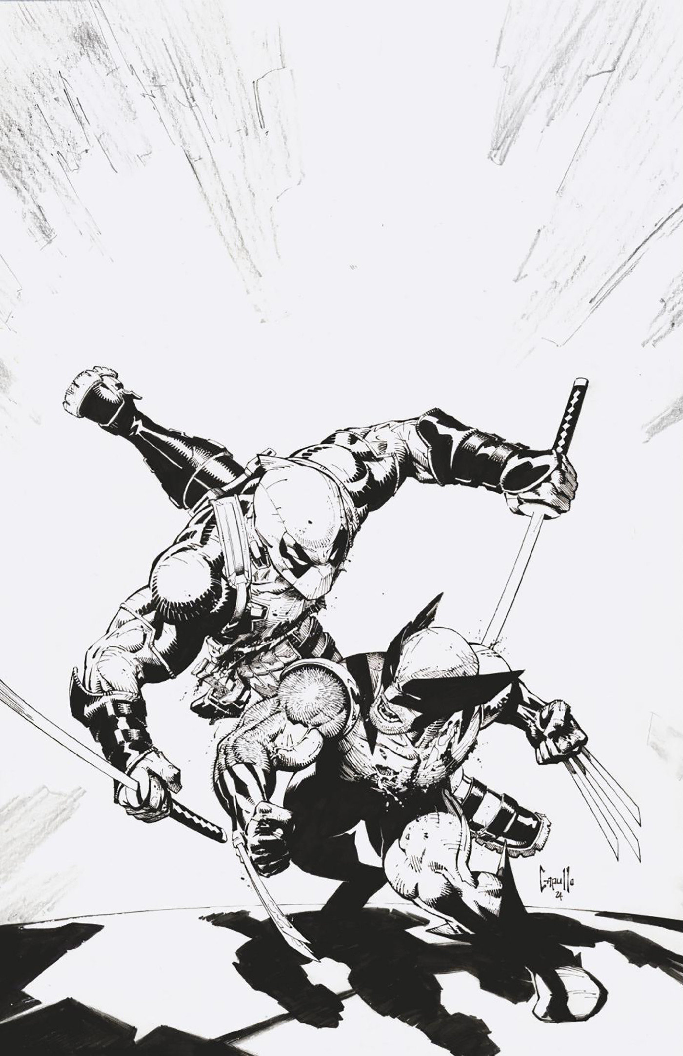 Deadpool/Wolverine #1 Greg Capullo Ratio Virgin 2nd Printing Variant
