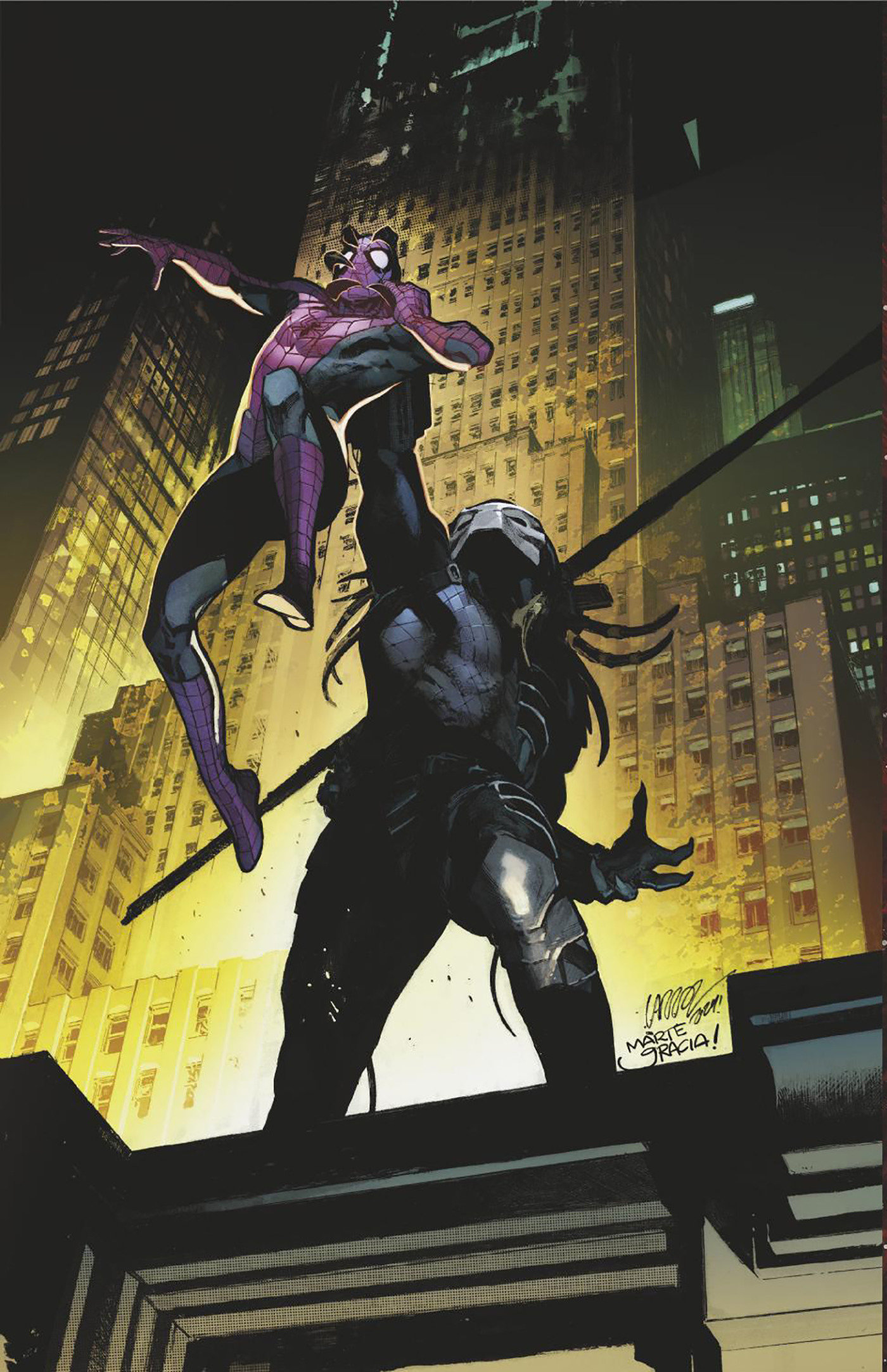 Weekly Pull list - PREDATOR VS. SPIDER-MAN #1 PEPE LARRAZ RATIO VIRGIN 3RD PRINTING VARIANT