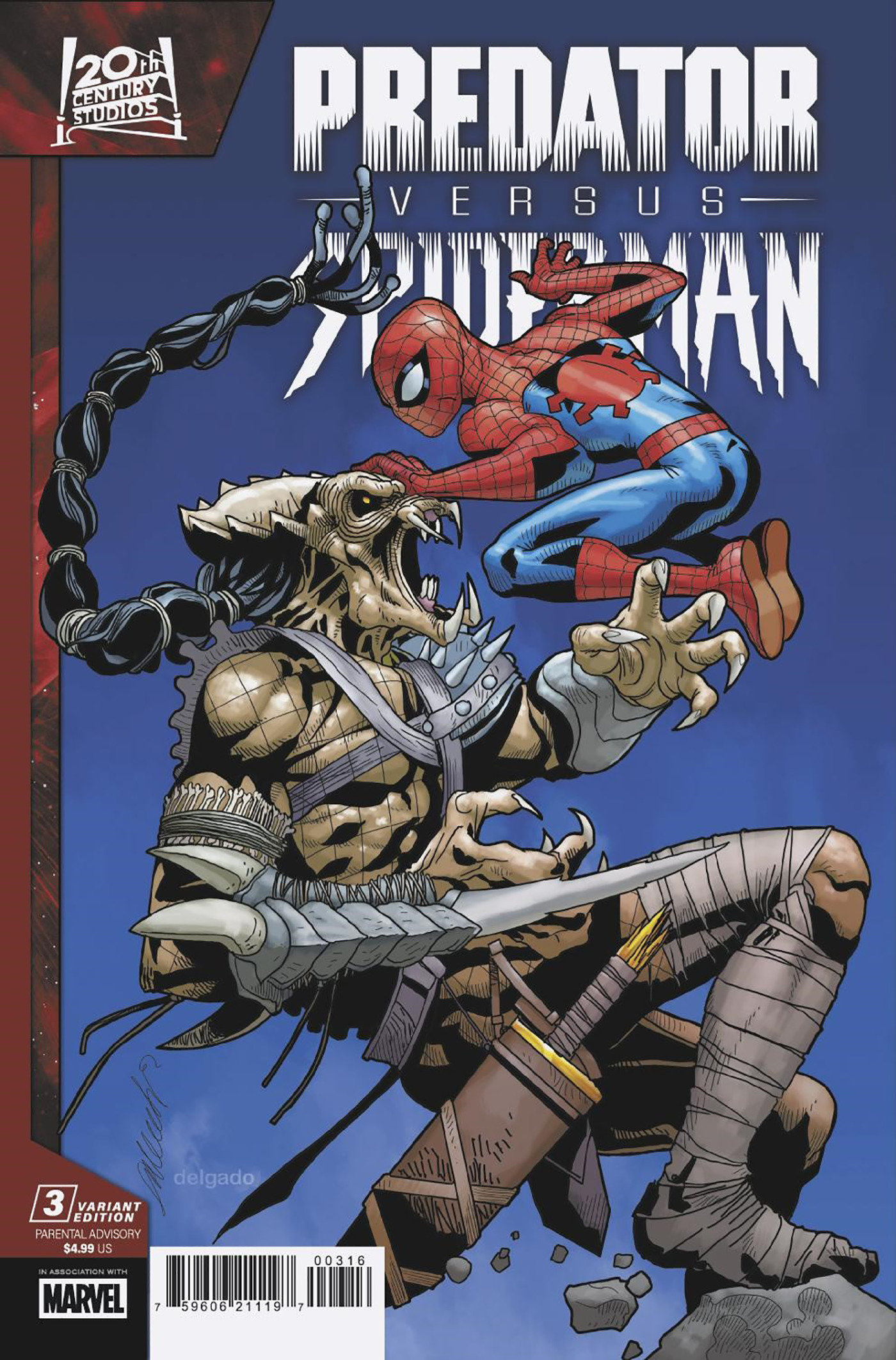 Predator vs. Spider-Man #3 Salvador Larroca Variant