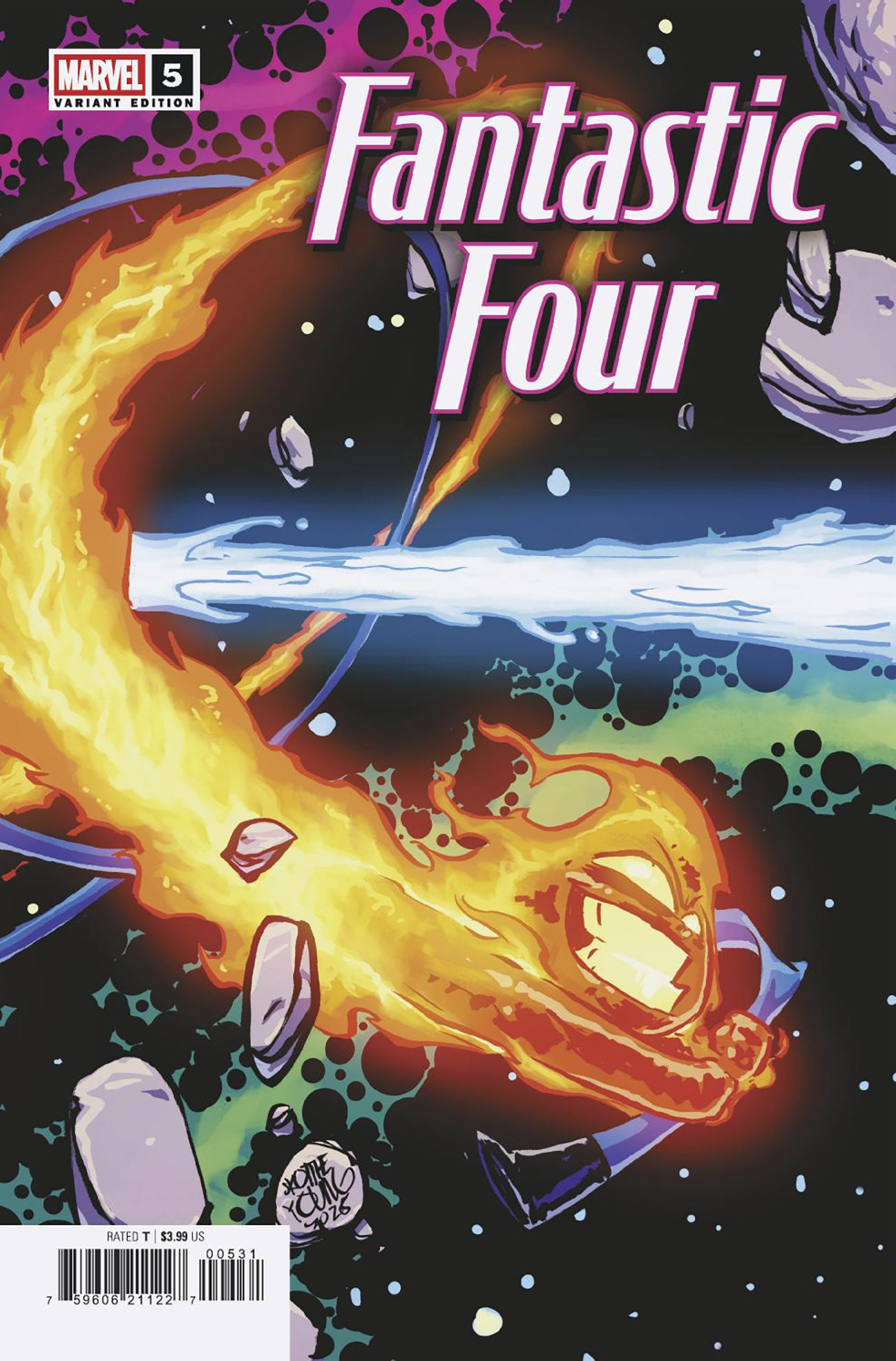 Weekly Pull list - FANTASTIC FOUR #5 SKOTTIE YOUNG 5-PART CONNECTING VARIANT