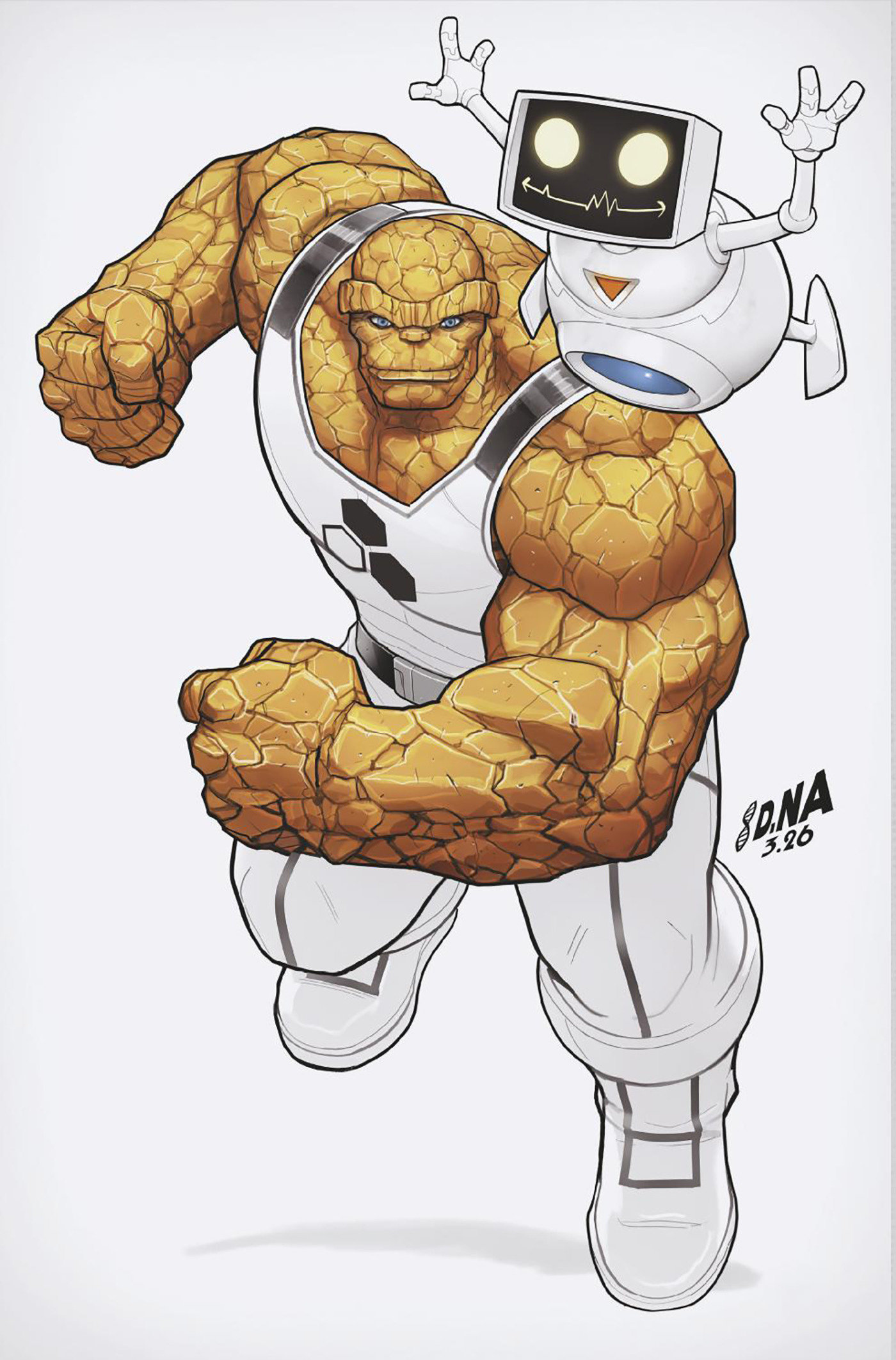 Fantastic Four #10 David Nakayama Color Block White Full Art Variant