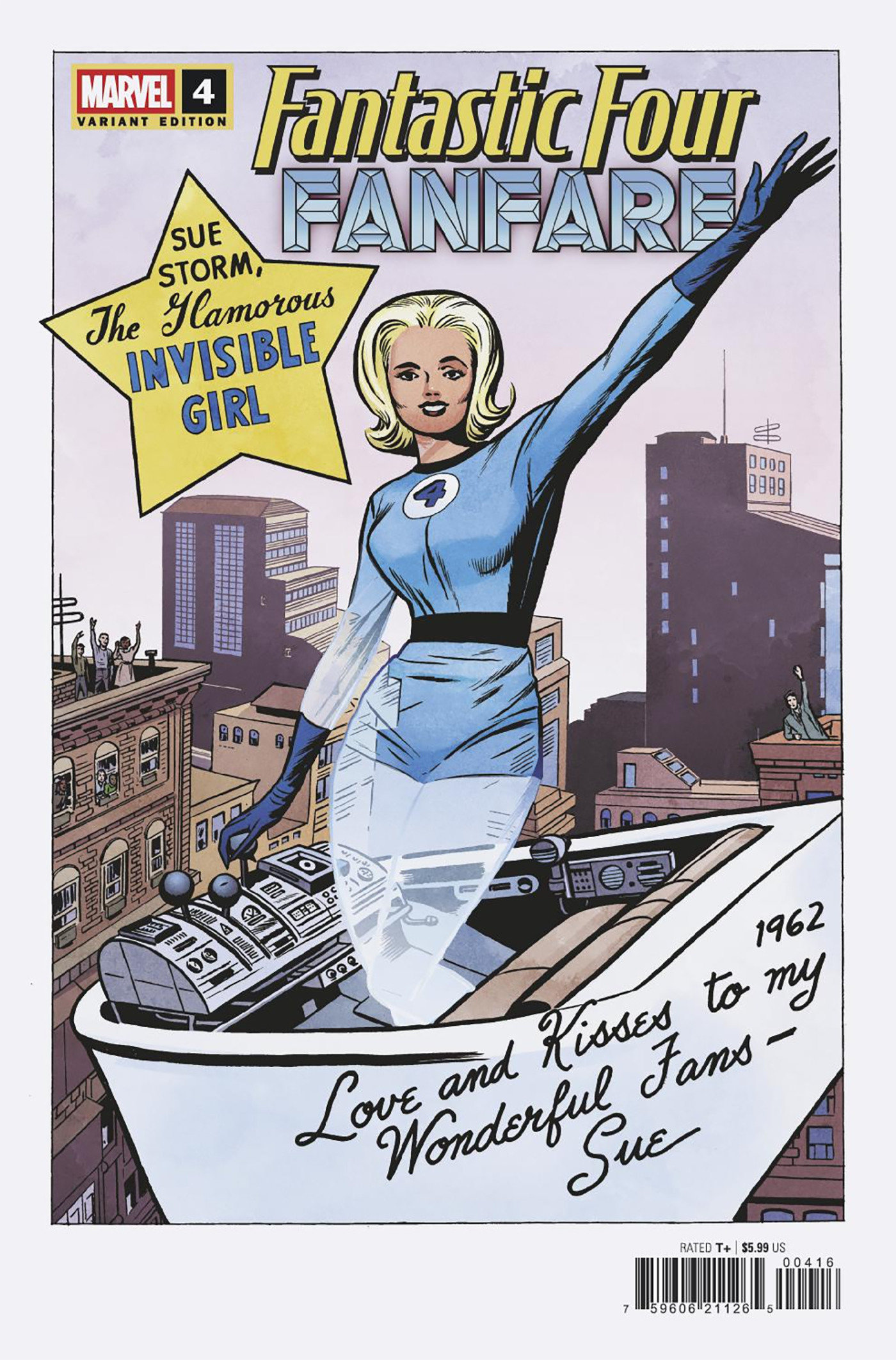 FANTASTIC FOUR FANFARE #4 JACK KIRBY HIDDEN GEM VARIANT