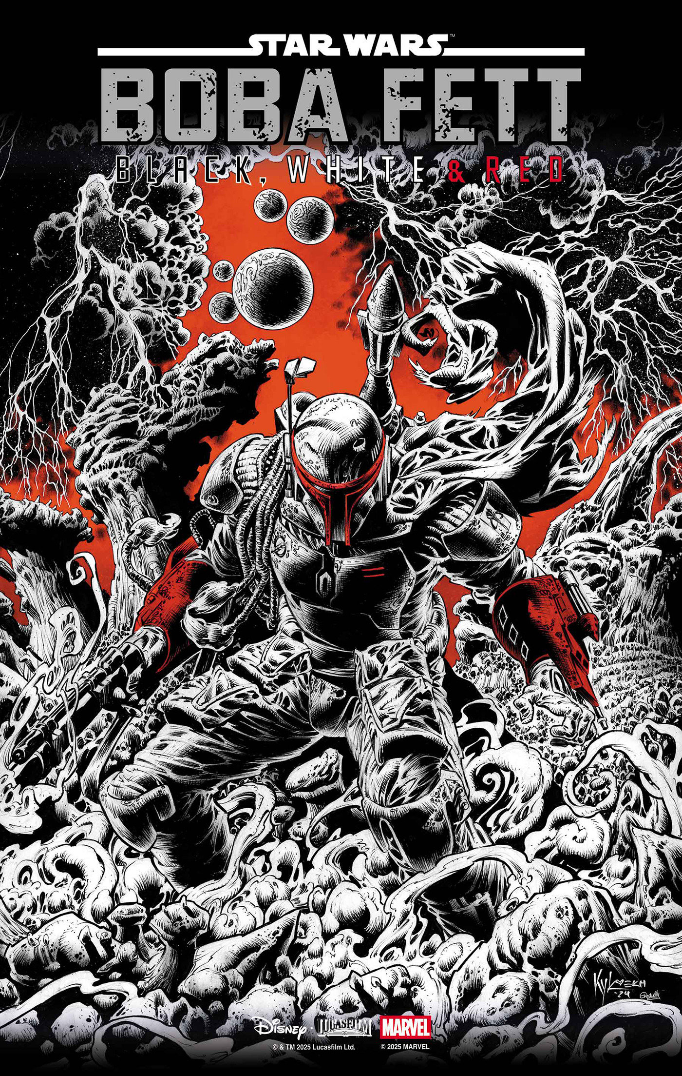 Weekly Pull list - STAR WARS: BOBA FETT - BLACK, WHITE & RED #2 KYLE HOTZ VARIANT