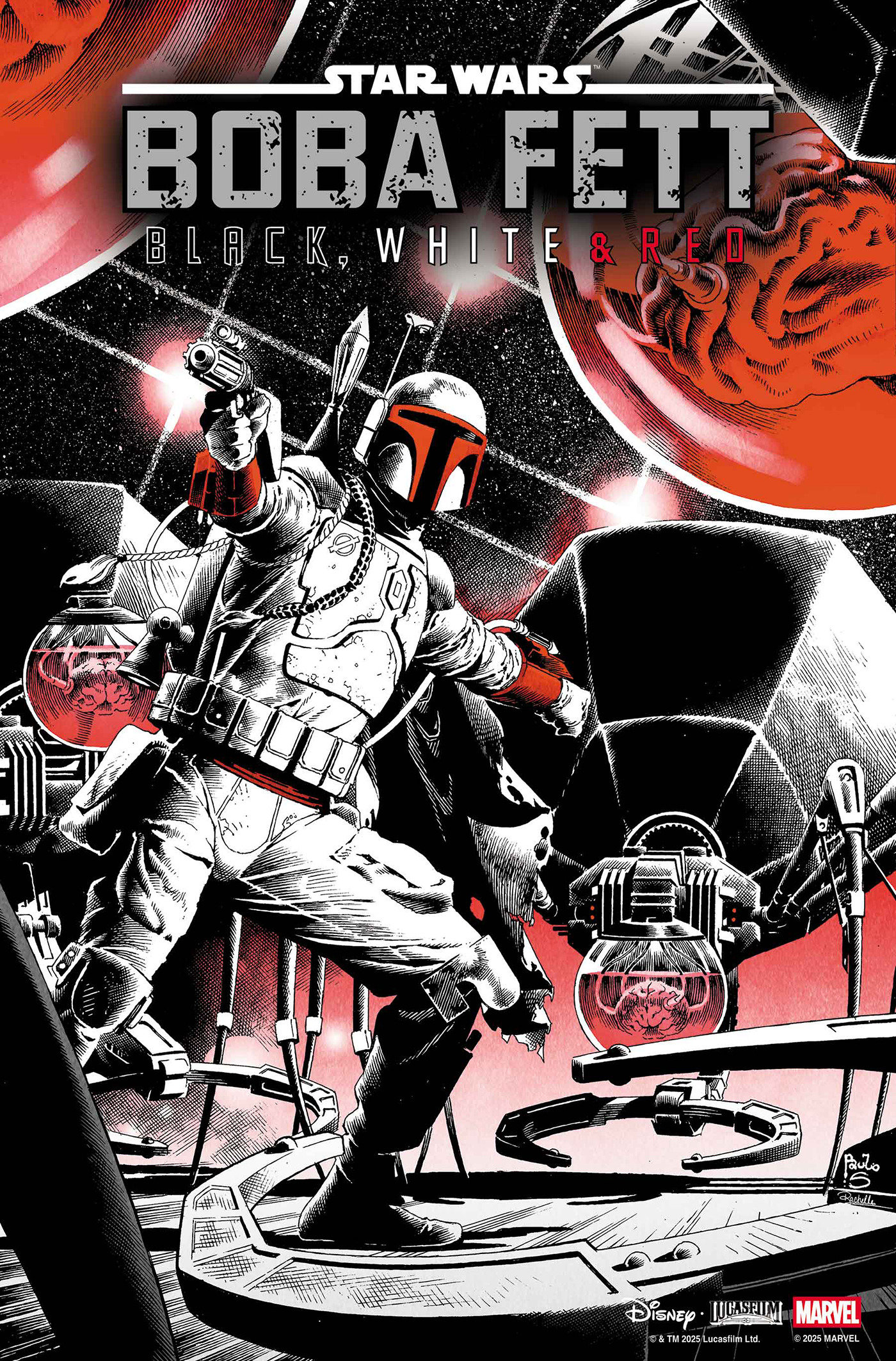 STAR WARS: BOBA FETT - BLACK, WHITE & RED #3 PAULO SIQUEIRA VARIANT