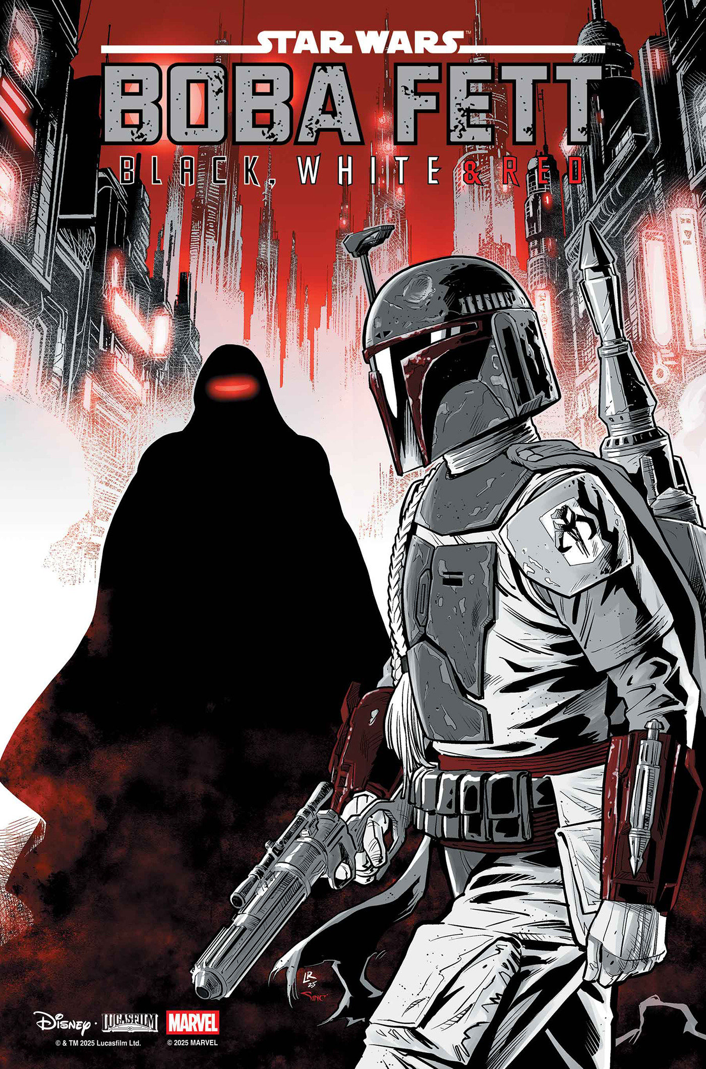 Weekly Pull list - STAR WARS: BOBA FETT - BLACK, WHITE & RED #4 LUKE ROSS VARIANT