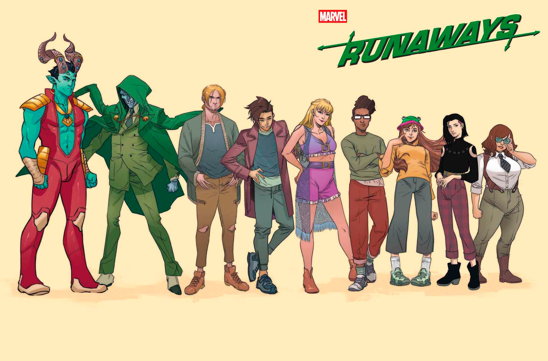 Weekly Pull list - RUNAWAYS #1 ELENA CASAGRANDE WRAPAROUND VARIANT [DOOM]