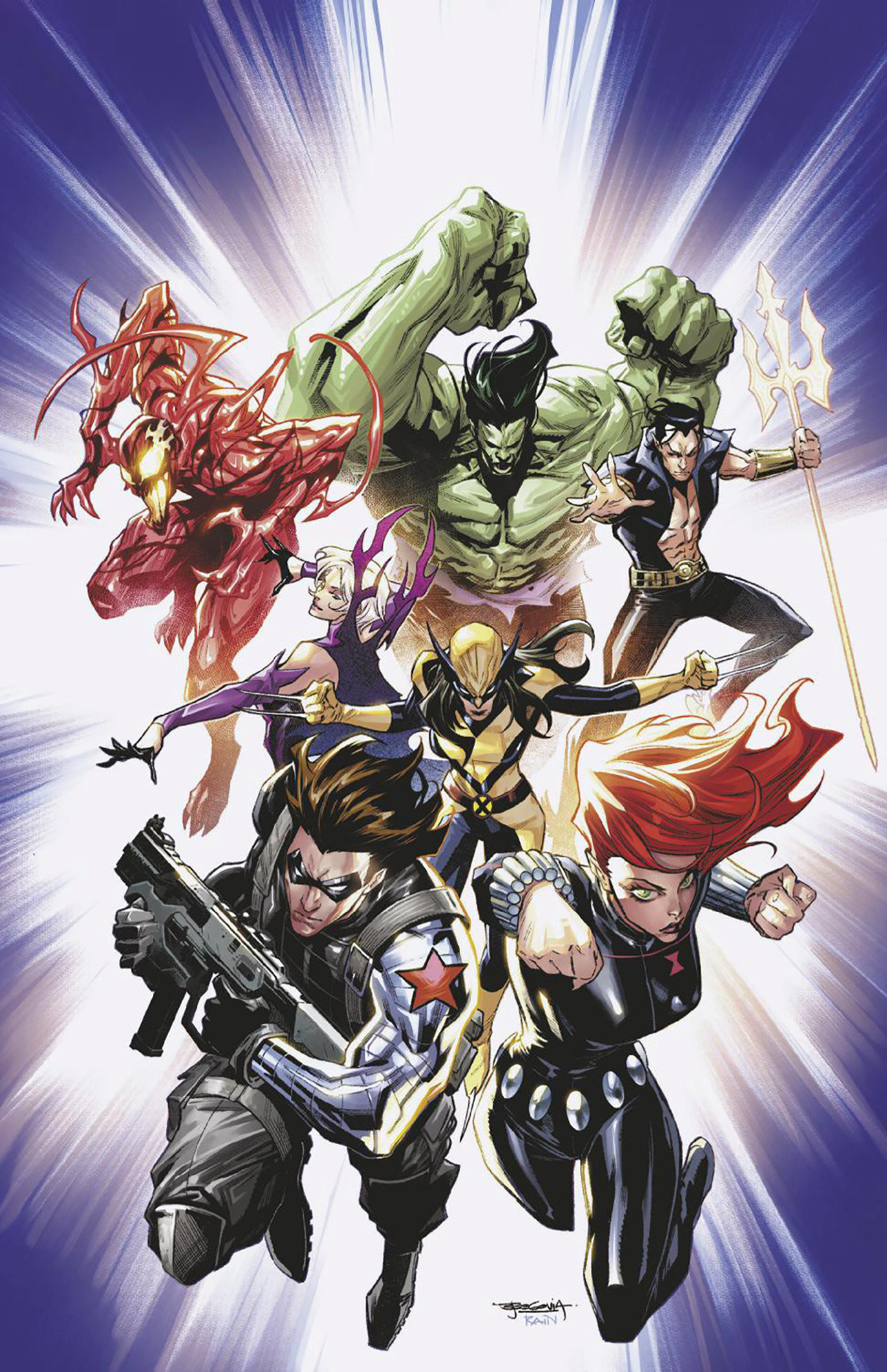 Weekly Pull list - NEW AVENGERS #1 STEPHEN SEGOVIA VIRGIN VARIANT