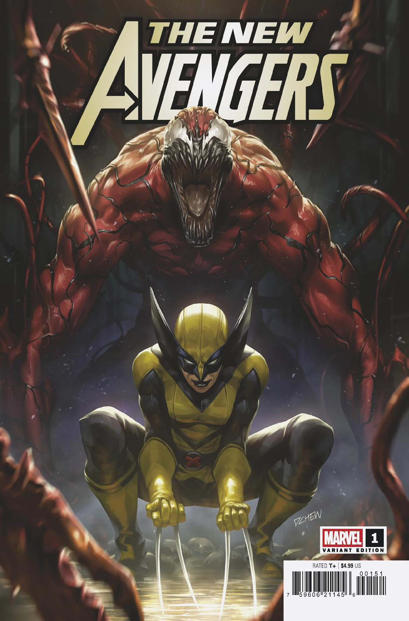 Weekly Pull list - NEW AVENGERS #1 DERRICK CHEW CARNAGE AND LAURA KINNEY WOLVERINE VARIANT B