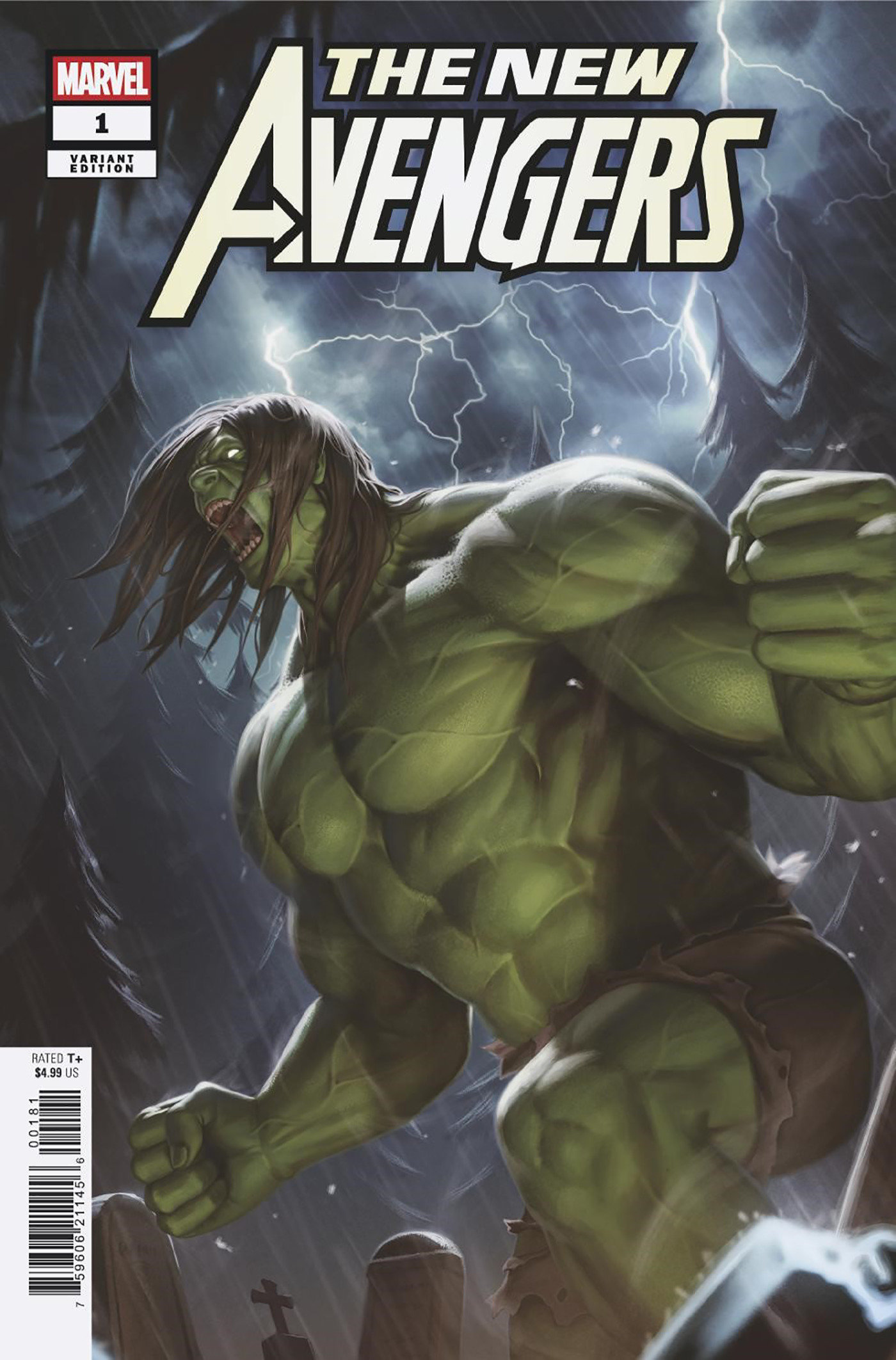 Weekly Pull list - NEW AVENGERS #1 WOO-CHUL LEE HULK VARIANT D