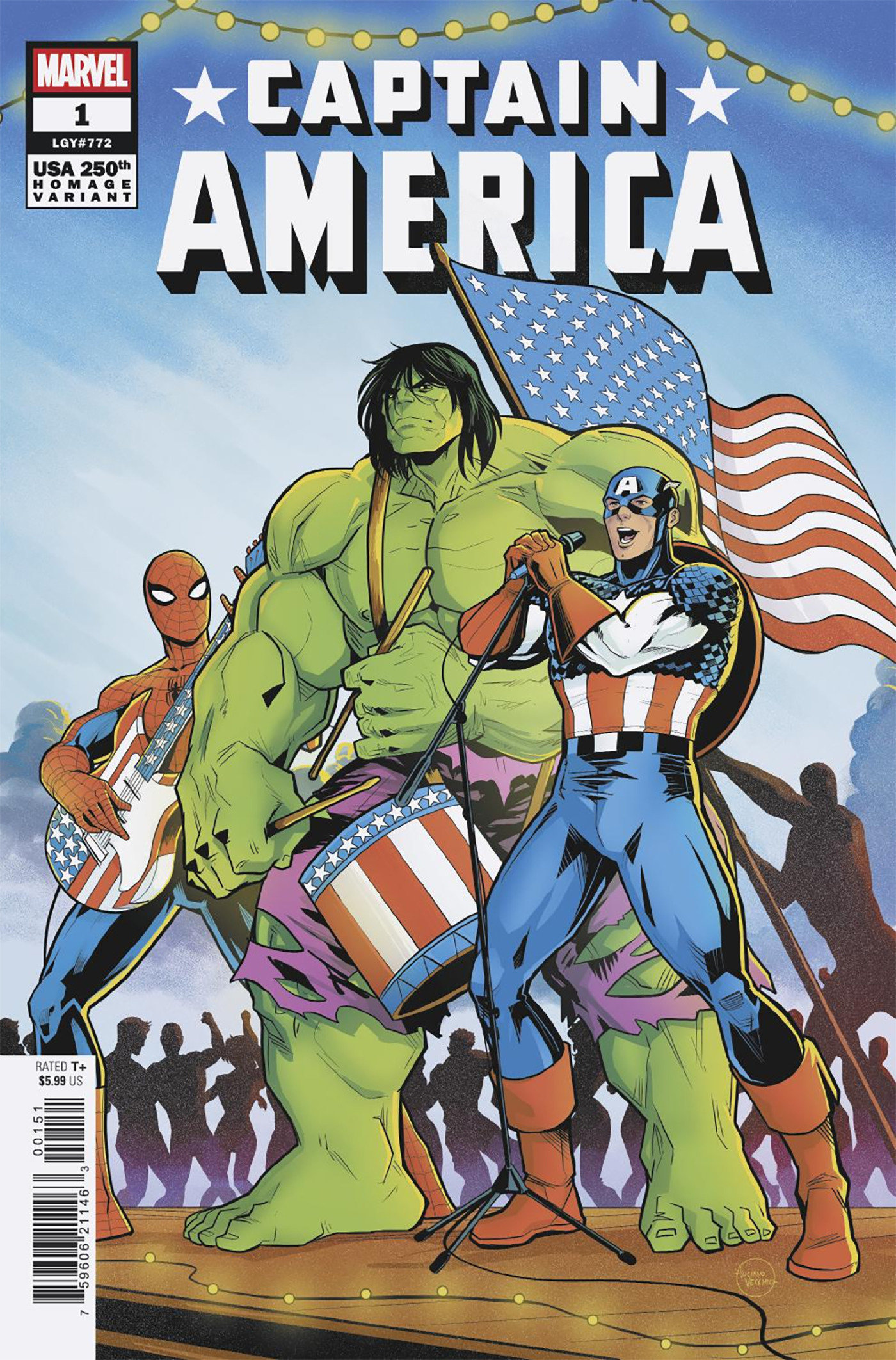 Weekly Pull list - CAPTAIN AMERICA #1 LUCIANO VECCHIO 250TH HOMAGE VARIANT