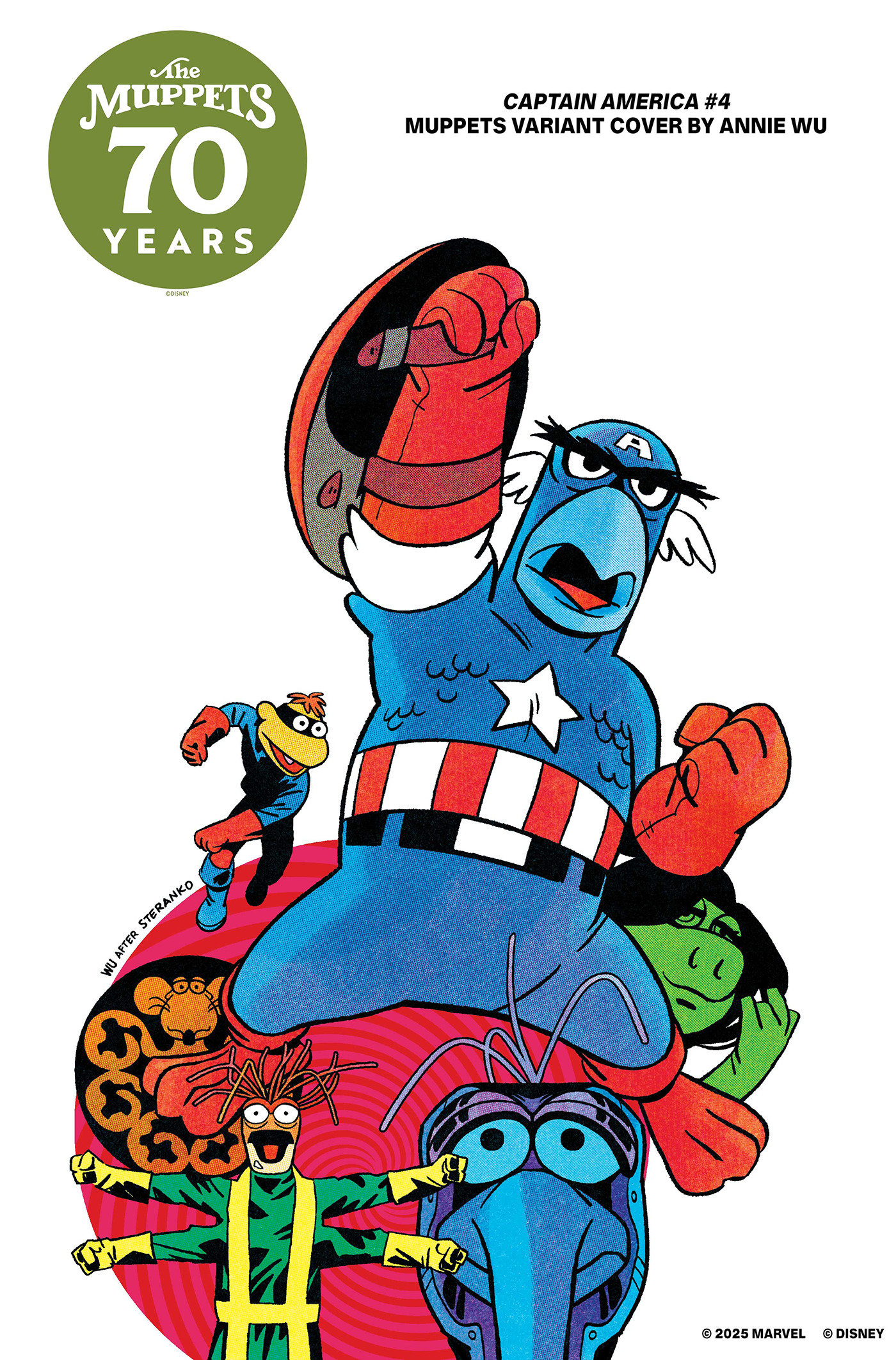 Weekly Pull list - CAPTAIN AMERICA #4 ANNIE WU MUPPETS VARIANT