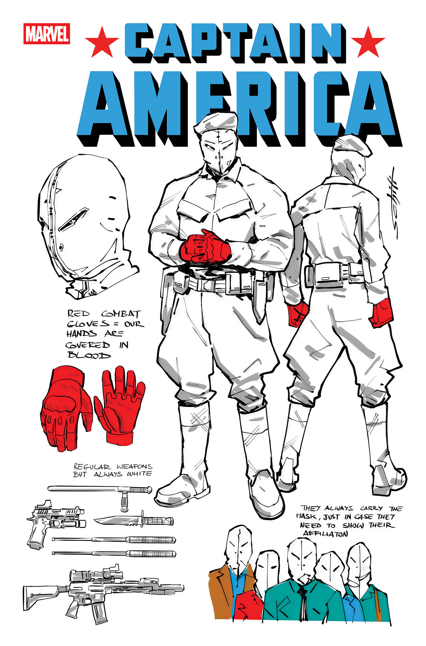 Captain America #18 Valerio Schiti Design 1 in 10 Variant