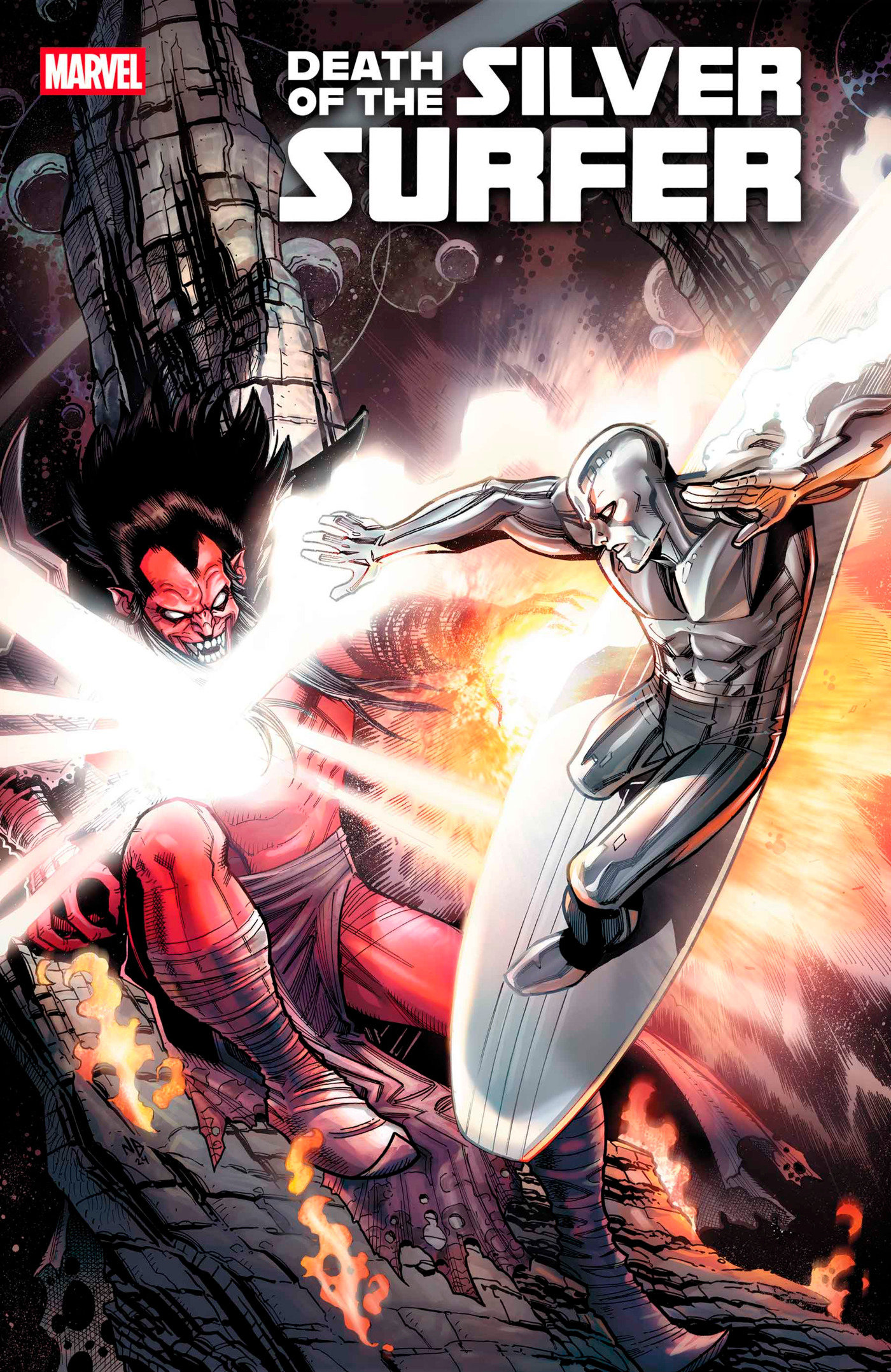 DEATH OF THE SILVER SURFER #1 NICK BRADSHAW VARIANT