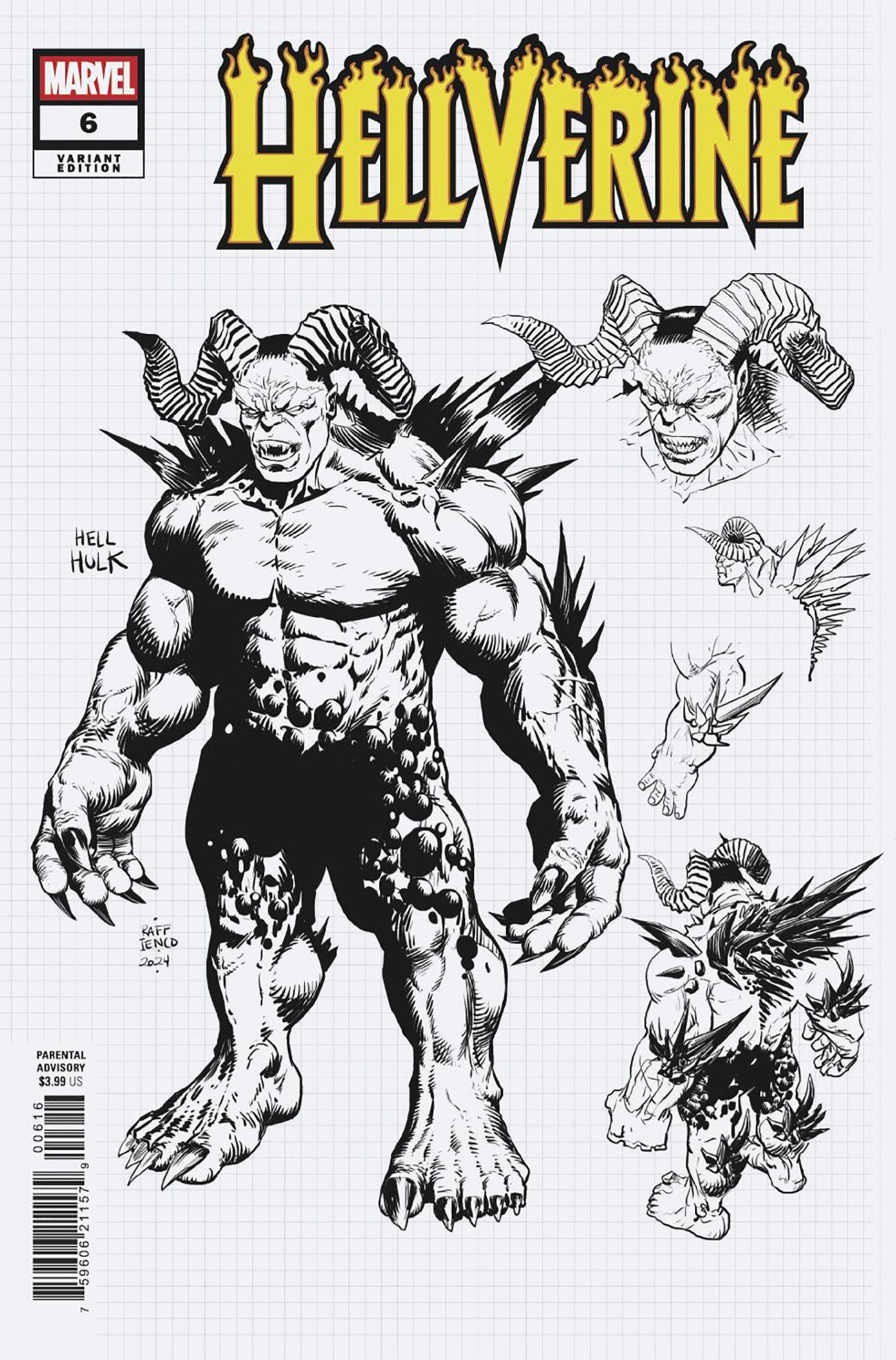 HELLVERINE #6 RAFFAELE IENCO DESIGN VARIANT
