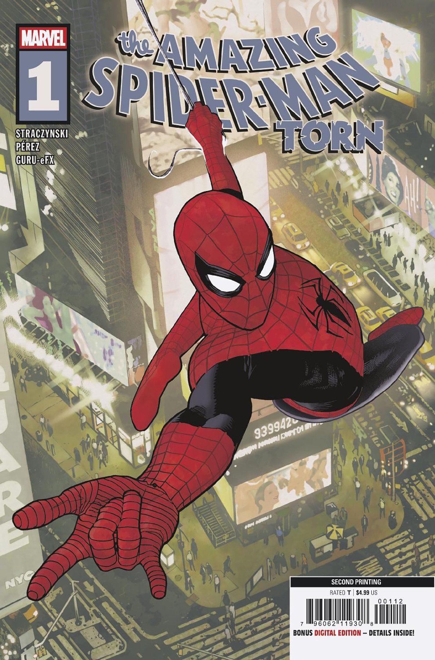 AMAZING SPIDER-MAN: TORN #1 ADAM HUGHES 2ND PRINTING VARIANT