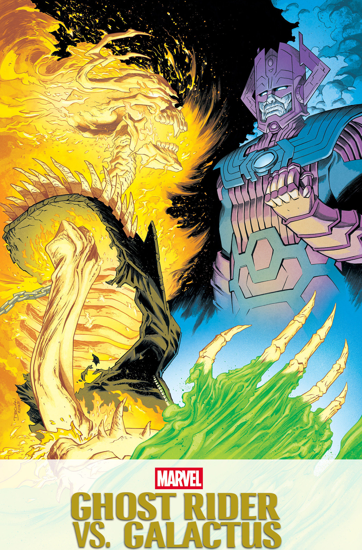 GHOST RIDER VS. GALACTUS #1 DECLAN SHALVEY VARIANT