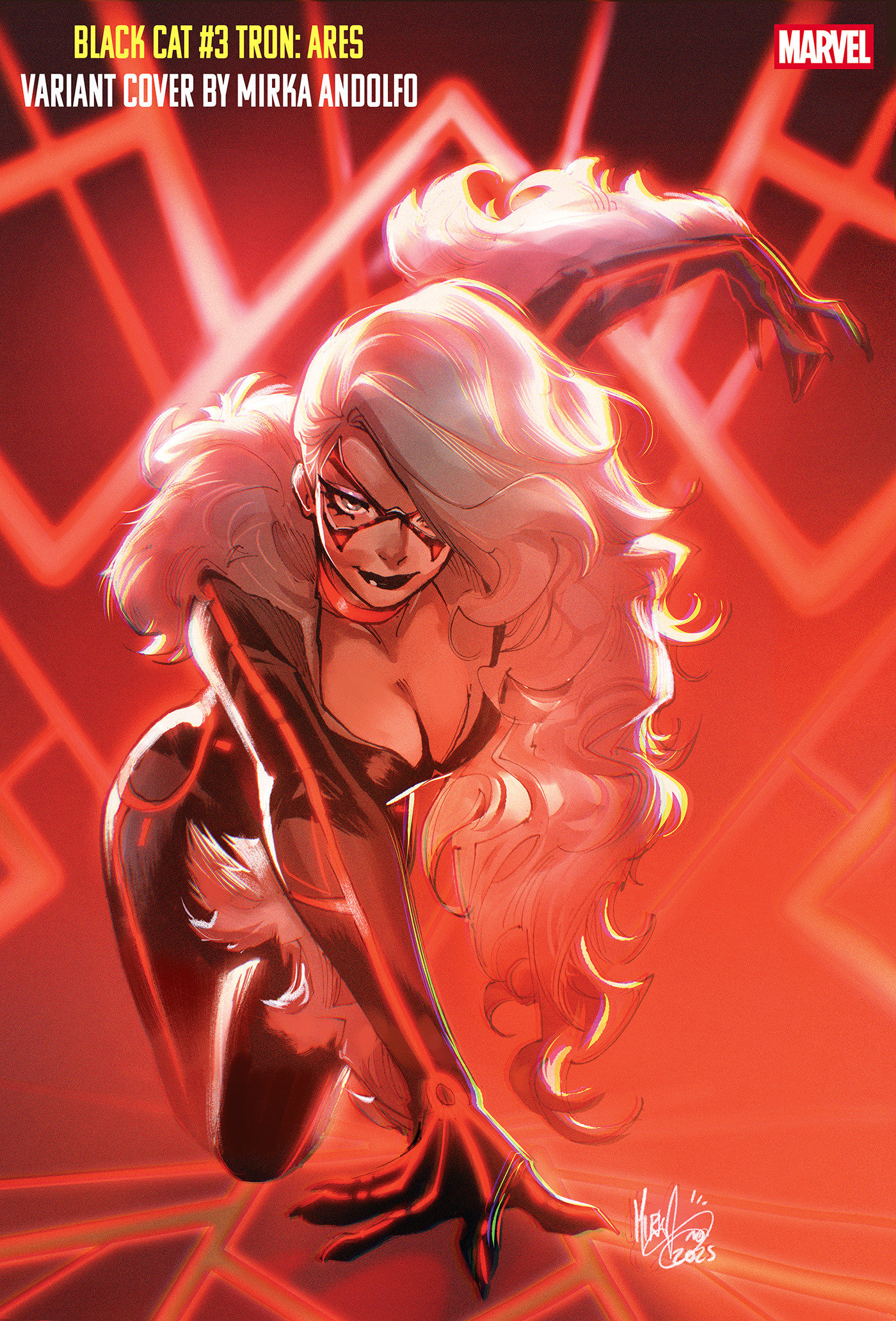 Weekly Pull list - BLACK CAT #3 MIRKA ANDOLFO TRON: ARES VARIANT