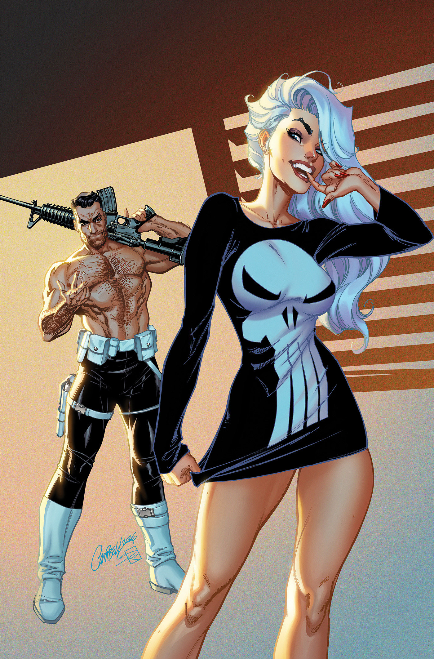 Black Cat #11 J. Scott Campbell Black Cat Full Art Variant