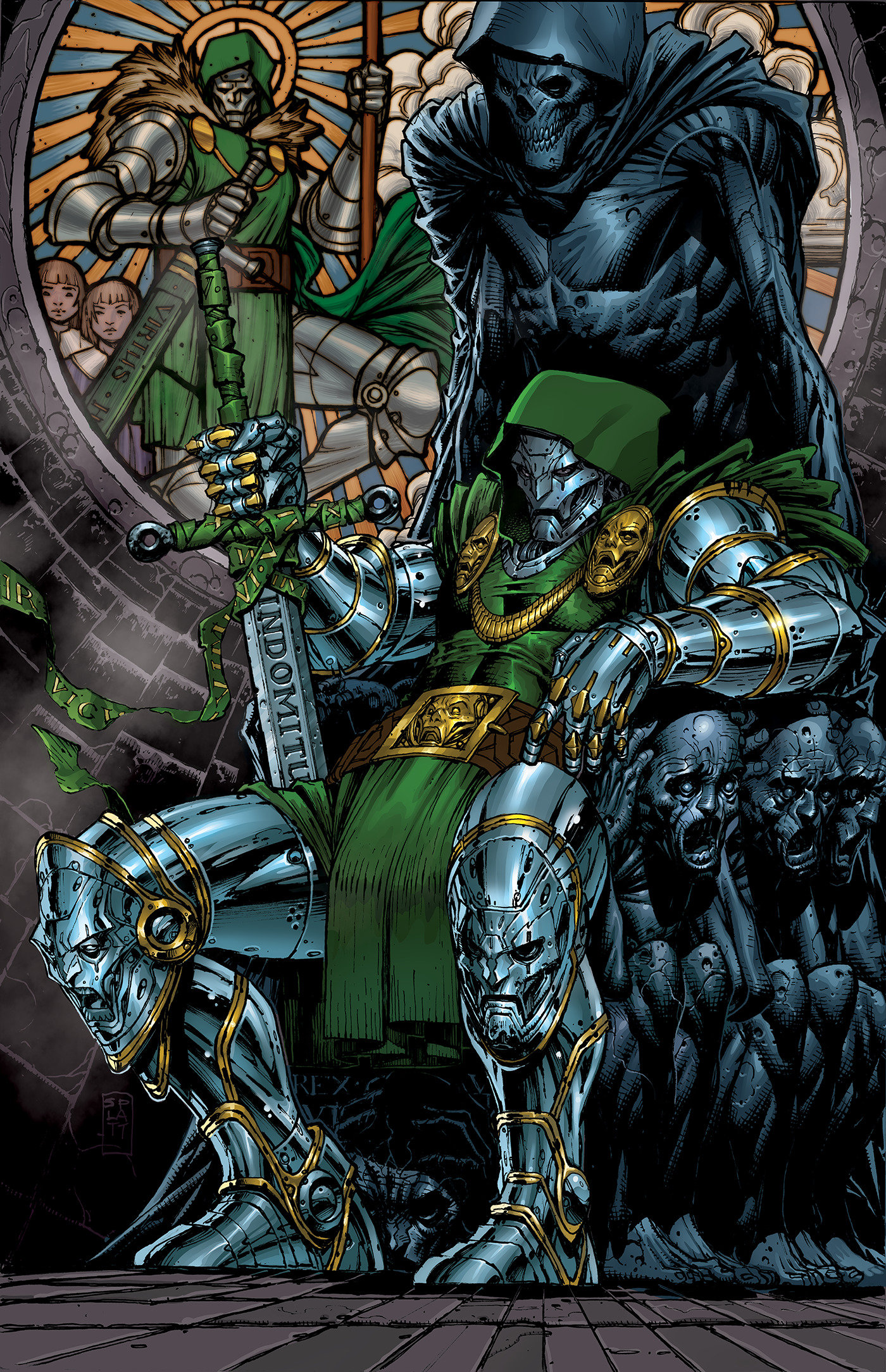 The Will Of Doom #1 Stephen Platt Ratio Virgin 2nd Printing Variant