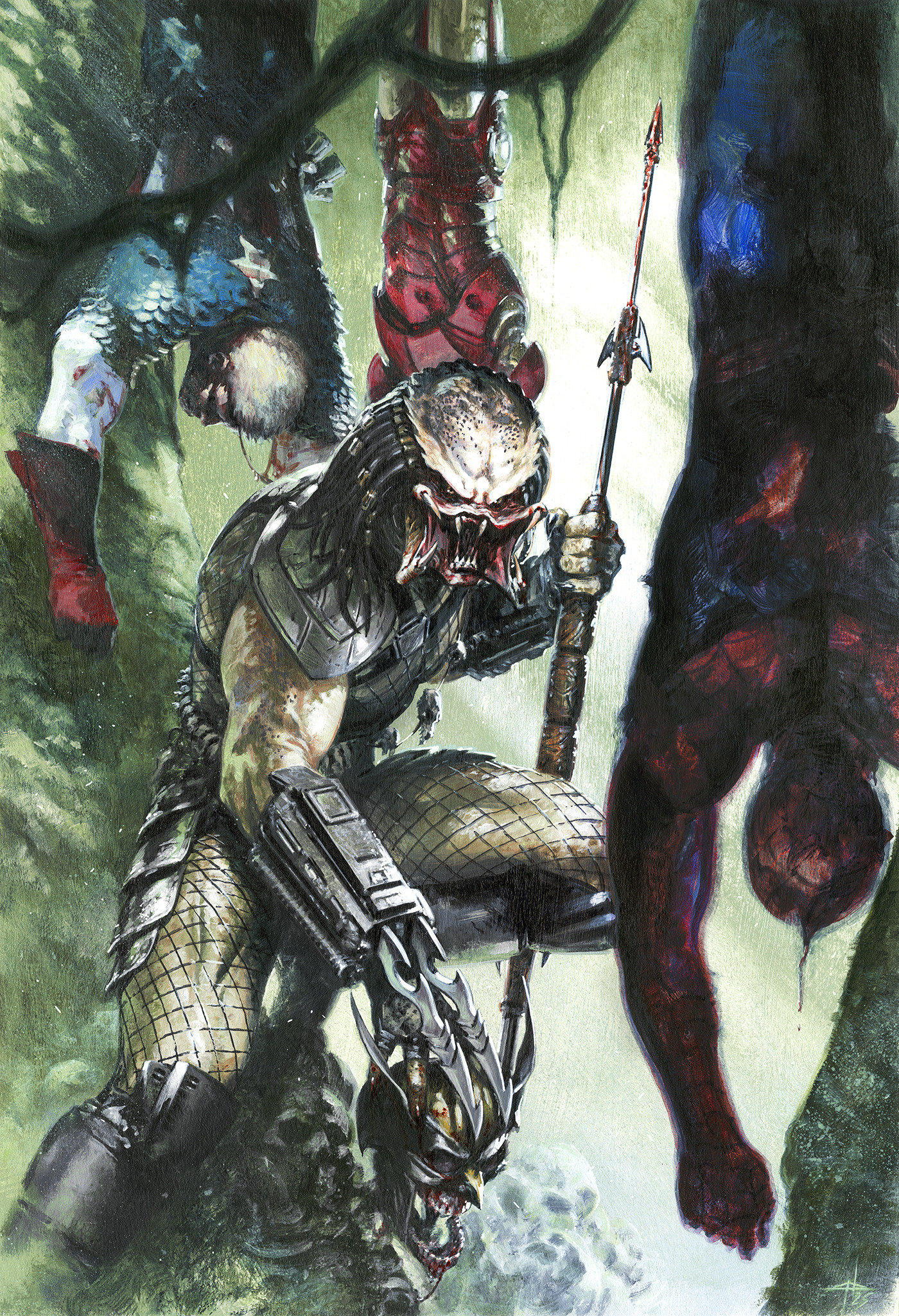 PREDATOR KILLS THE MARVEL UNIVERSE #1 GABRIELE DELL'OTTO VIRGIN VARIANT