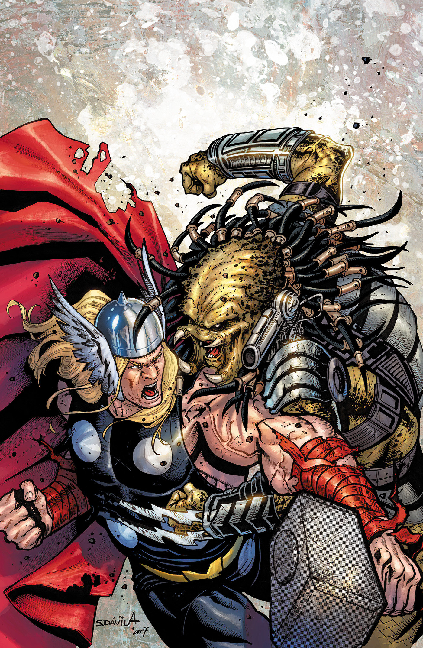 Weekly Pull list - PREDATOR KILLS THE MARVEL UNIVERSE #2 SERGIO DAVILA RATIO VIRGIN 2ND PRINTING VARIANT