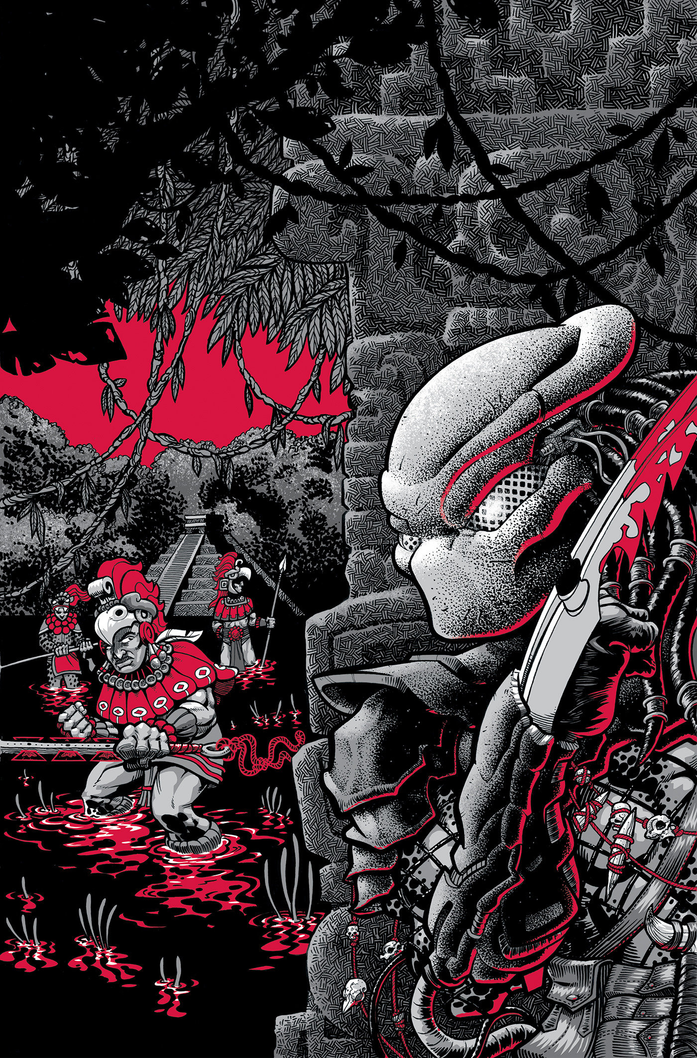 Predator: Black, White & Blood #2 Gonzo Full Art Variant