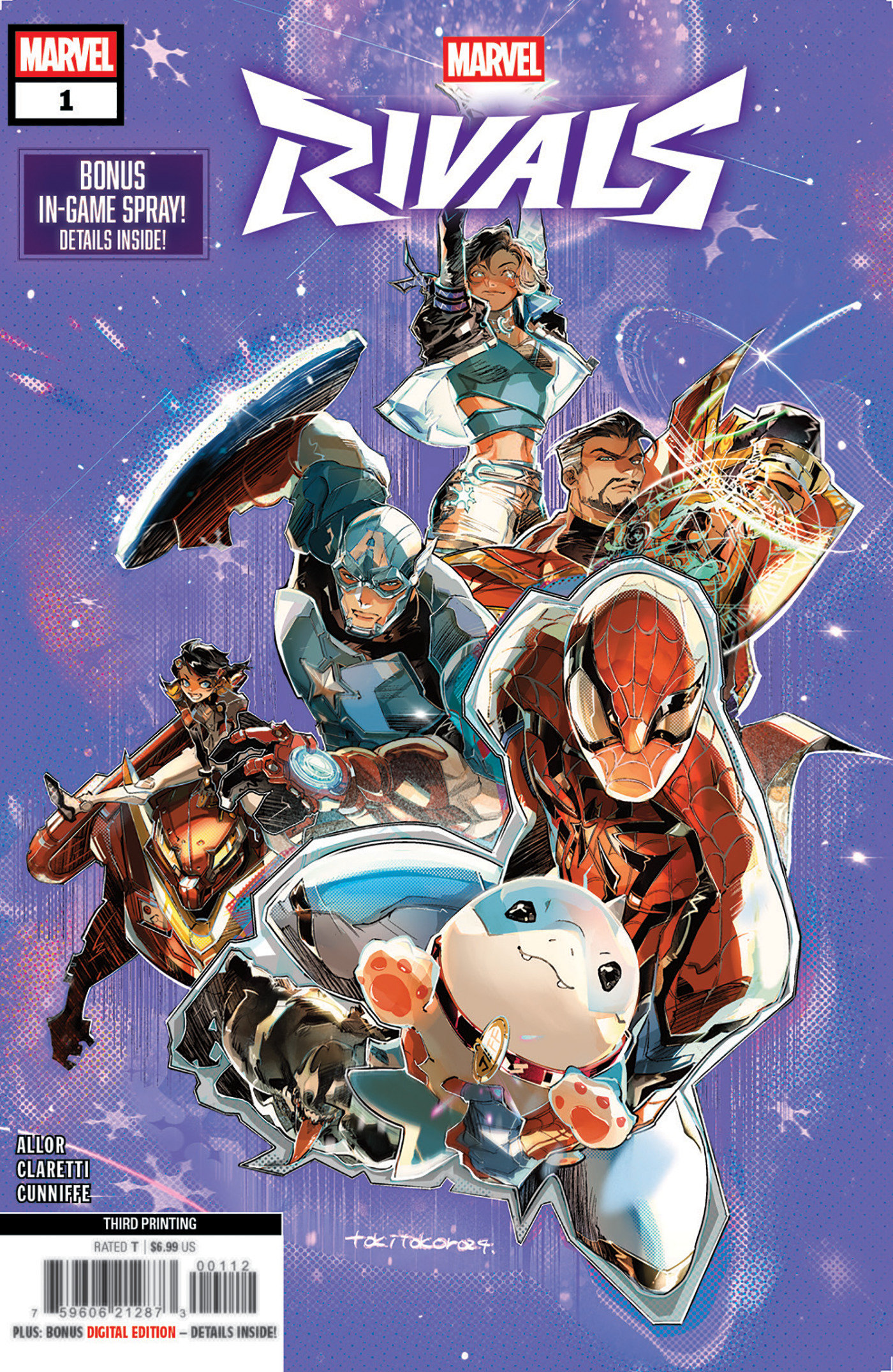 Weekly Pull list - MARVEL RIVALS #1 TOKITOKORO 3RD PRINTING VARIANT