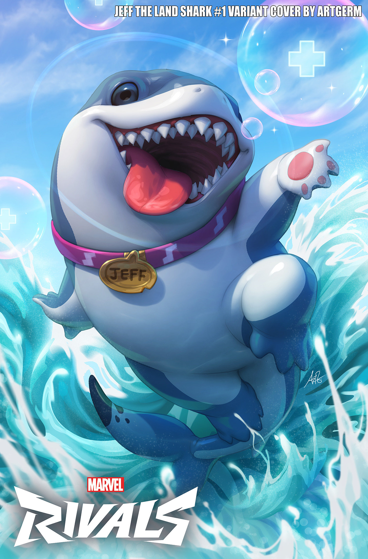 JEFF THE LAND SHARK #1 ARTGERM MARVEL RIVALS VARIANT