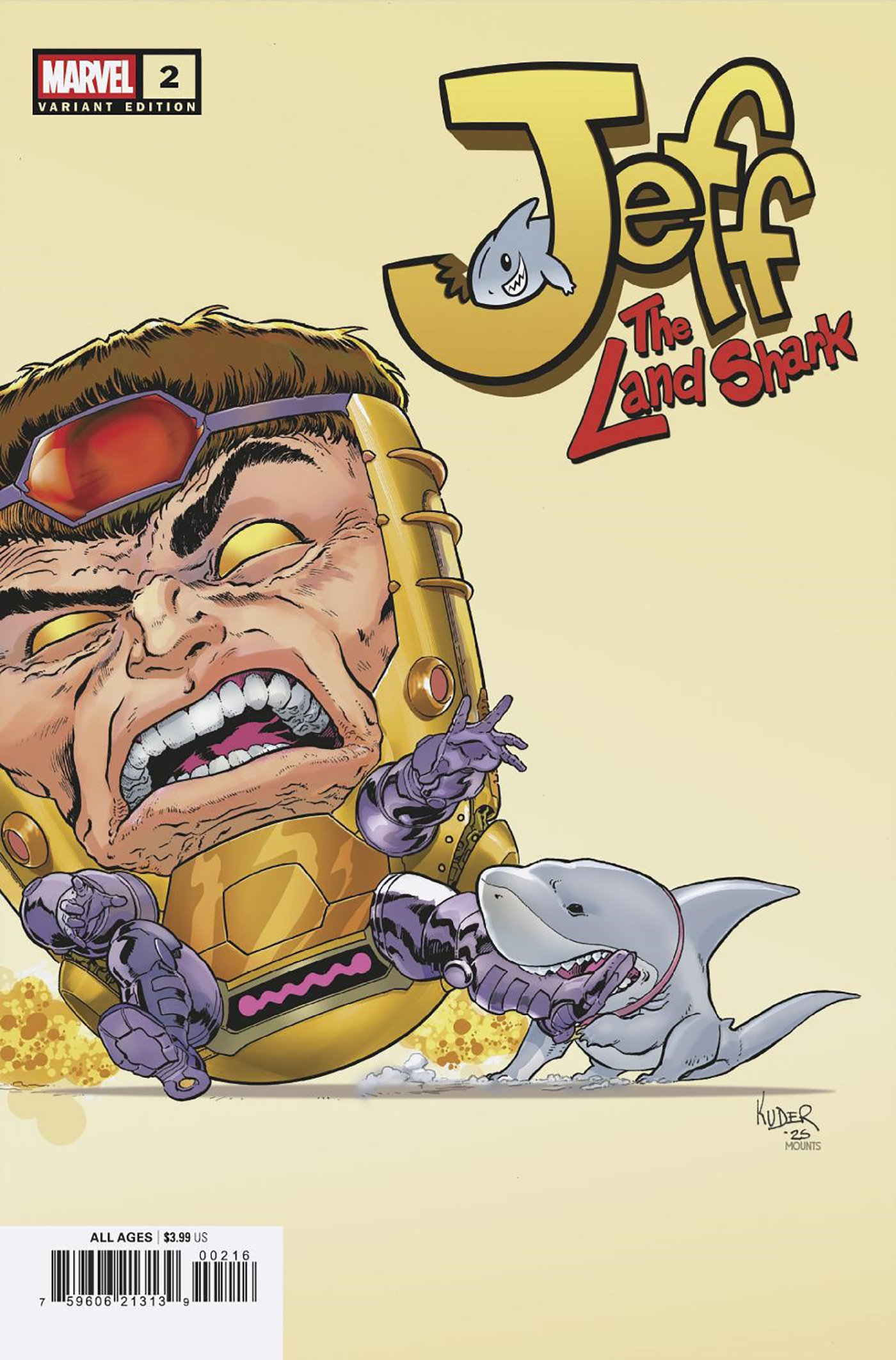 JEFF THE LAND SHARK #2 AARON KUDER VARIANT