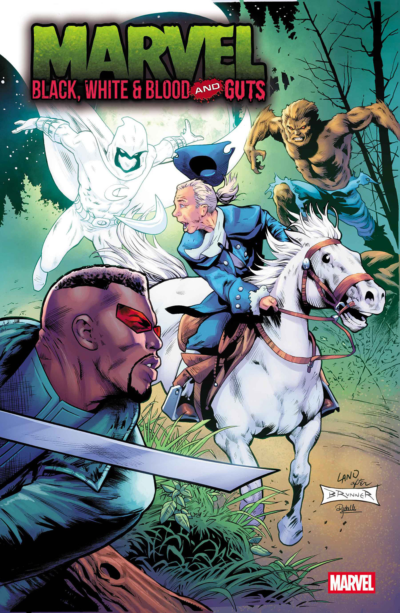 Weekly Pull list - MARVEL: BLACK, WHITE & BLOOD AND GUTS #1 GREG LAND 250TH HOMAGE VARIANT