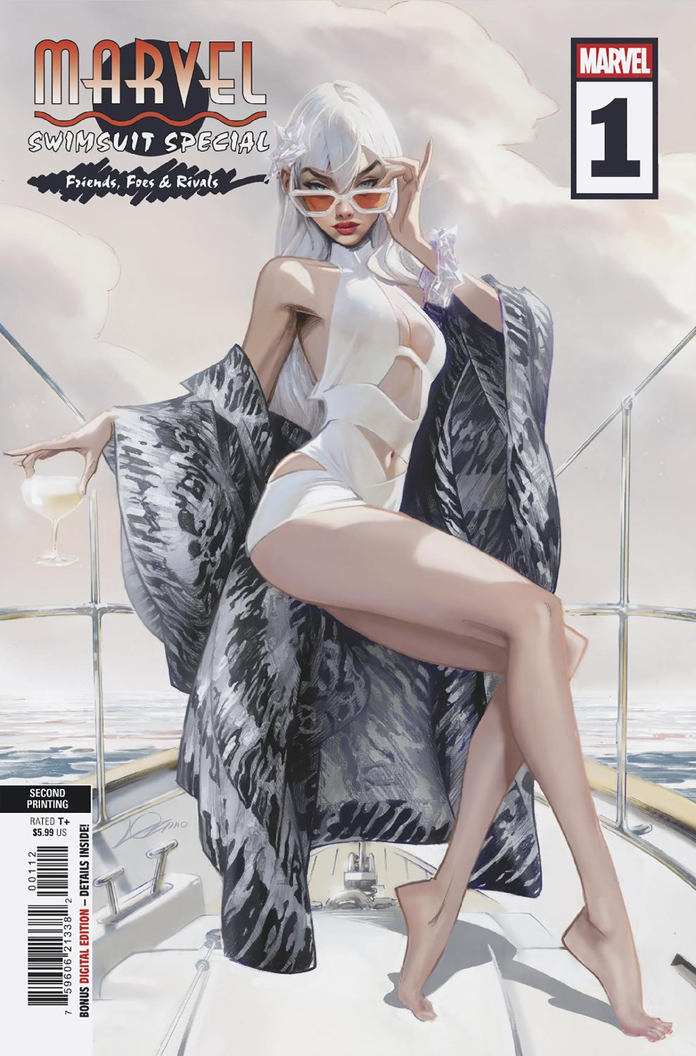 MARVEL SWIMSUIT SPECIAL: FRIENDS, FOES & RIVALS #1 ALEXANDER LOZANO 2ND PRINTING VARIANT