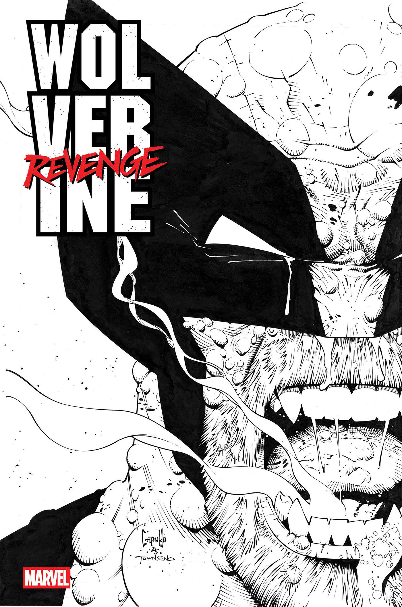 Weekly Pull list - WOLVERINE: REVENGE - RED BAND: RAW - BLACK & WHITE EDITION #4 [POLYBAGGED]