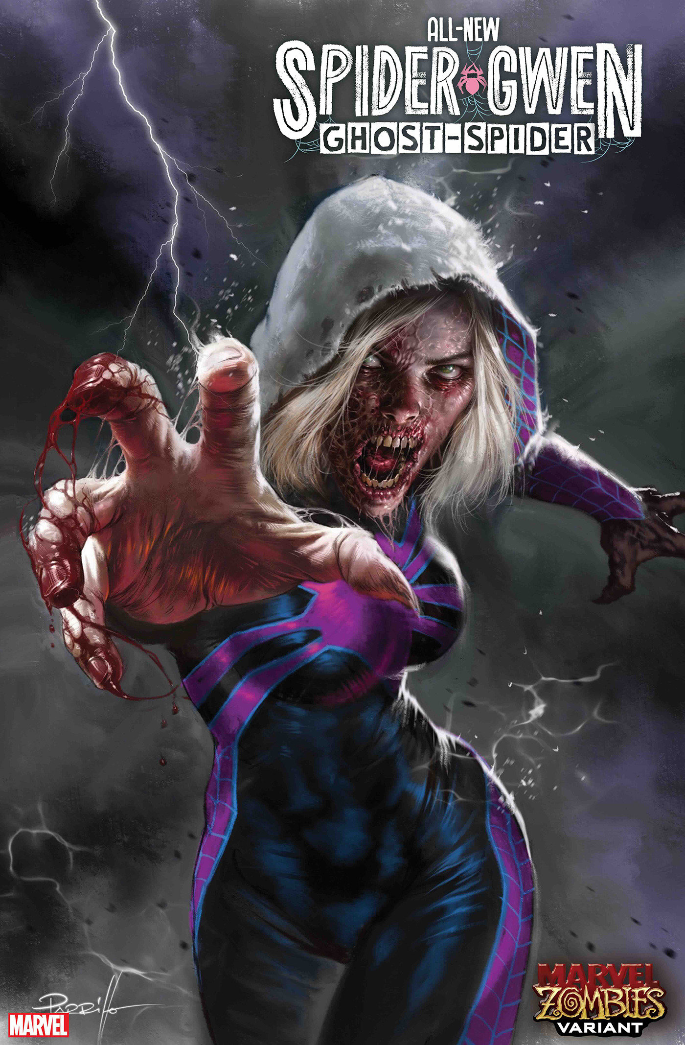 Weekly Pull list - ALL-NEW SPIDER-GWEN: THE GHOST-SPIDER #3 LUCIO PARRILLO MARVEL ZOMBIES VARIANT