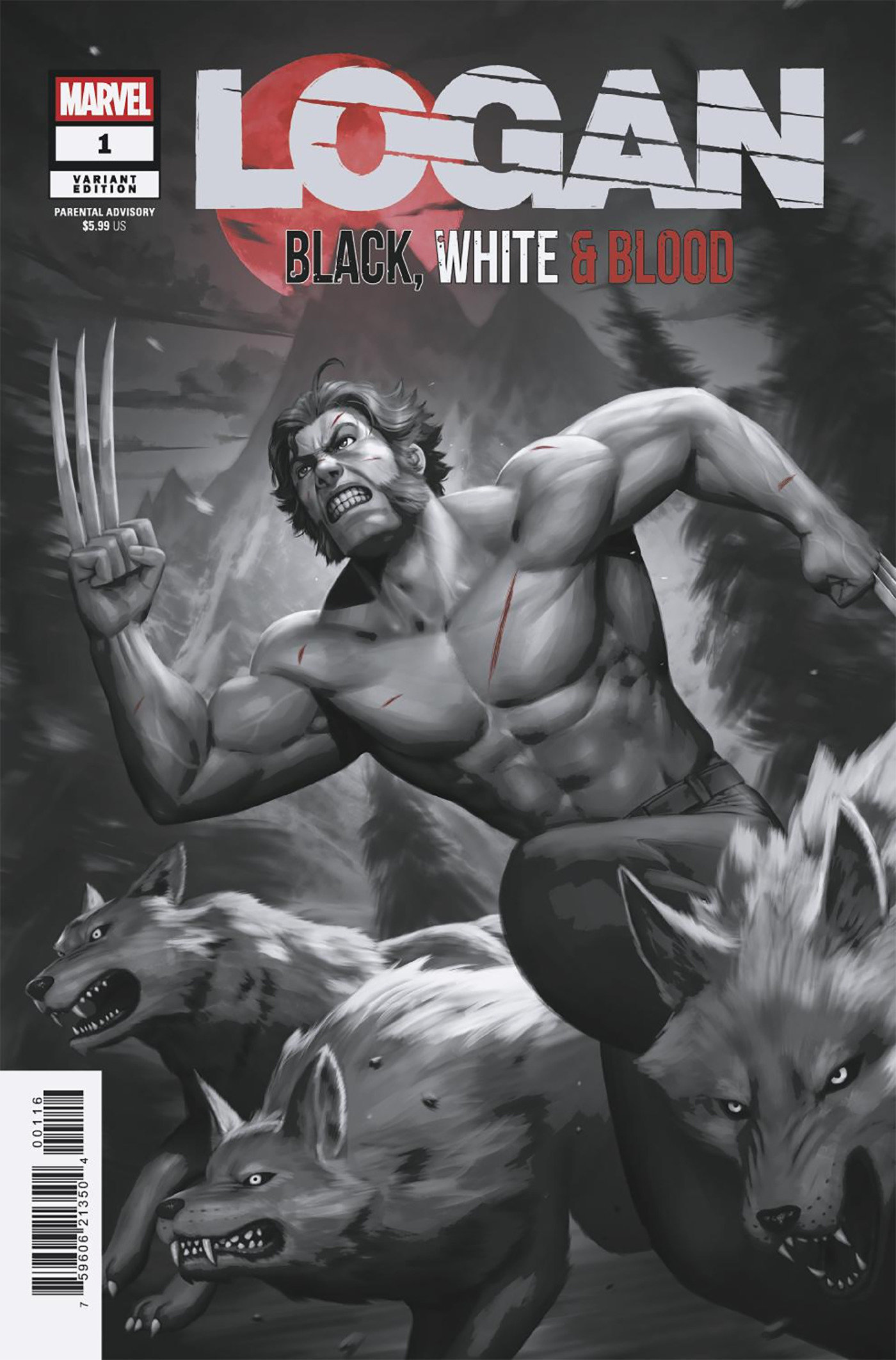LOGAN: BLACK, WHITE & BLOOD #1 WOO-CHUL LEE VARIANT