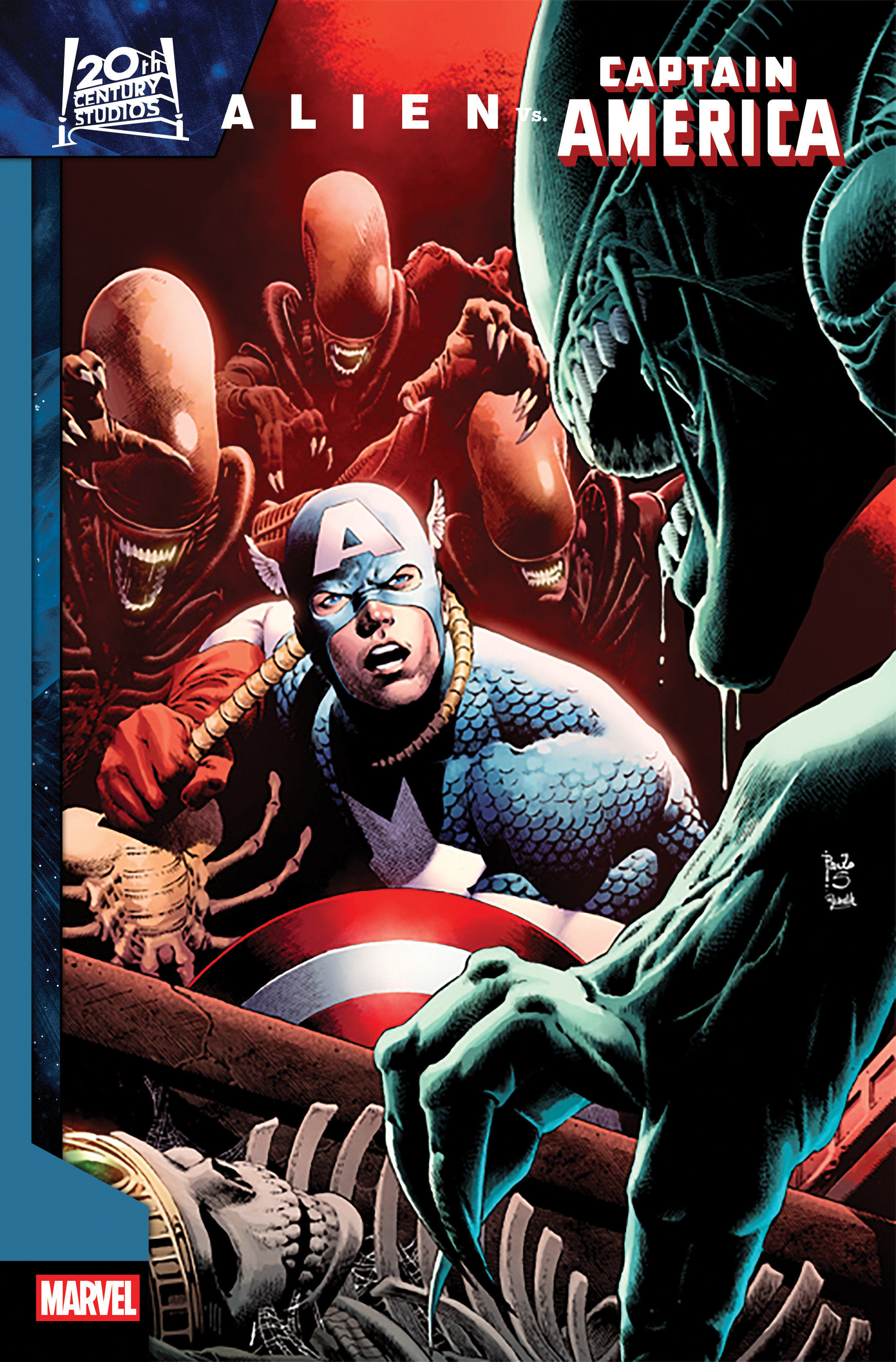 ALIEN VS. CAPTAIN AMERICA #1 PAULO SIQUEIRA VARIANT