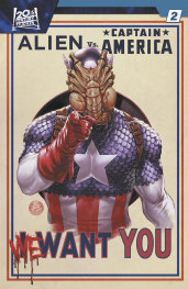  FOC8112025314 | ALIEN VS CAPTAIN AMERICA @2 MARK BROOKS VARIANT PRE ORDER [FOC 0811] | MARVEL  